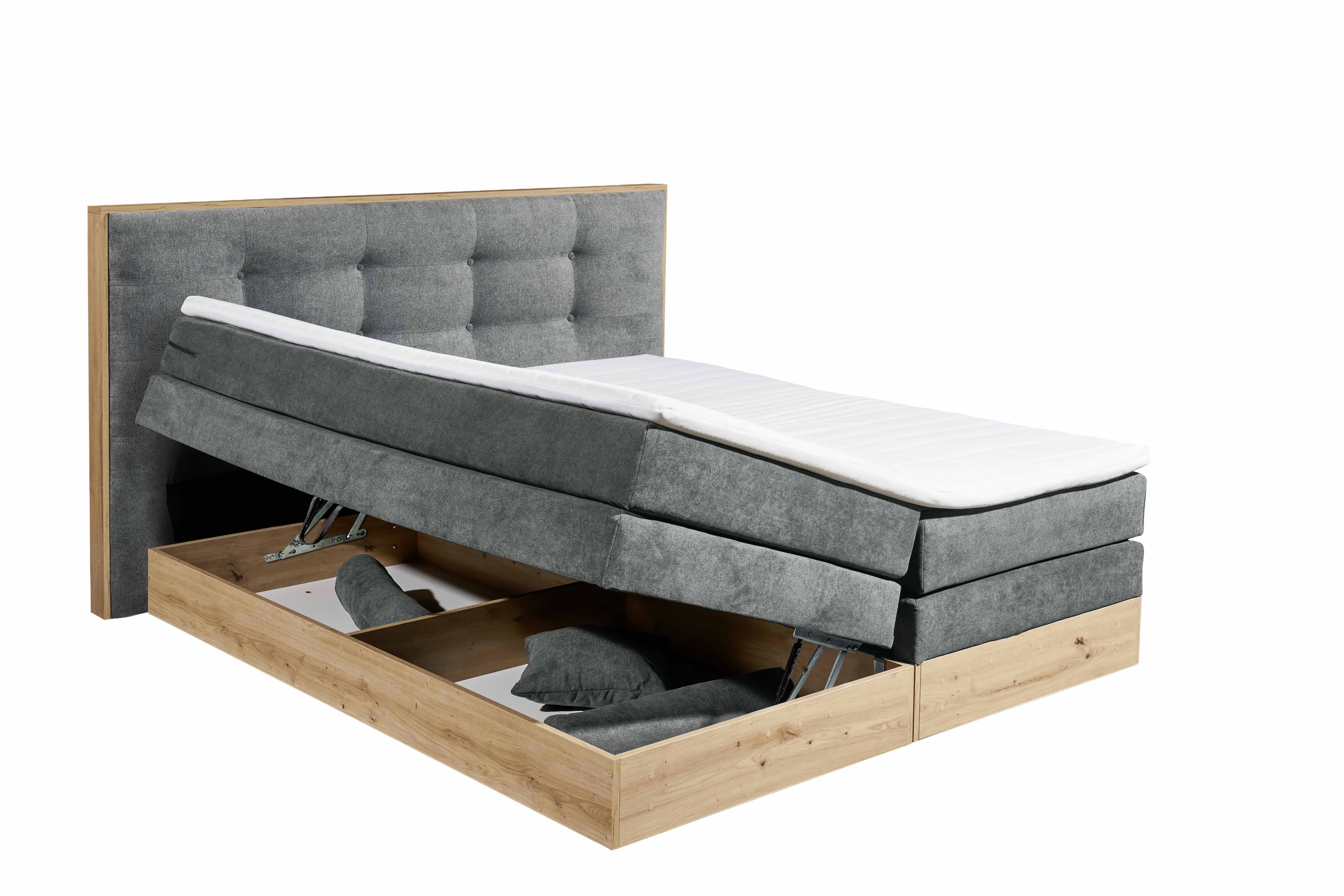 Preston Luxus-Boxspringbett 180x200 cm – Der Inbegriff von Eleganz, Komfort und Stauraum Preston Luxus-Boxspringbett 180x200 cm – Der Inbegriff von Eleganz, Komfort und Stauraum
