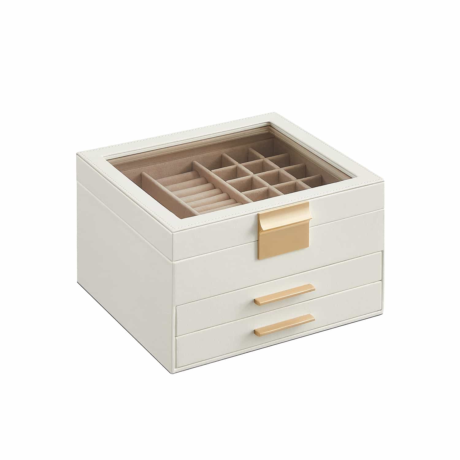 Schmuckkästchen mit 3 Ebenen-B34JBC239WT Schmuckkästchen mit 3 Ebenen-B34JBC239WT