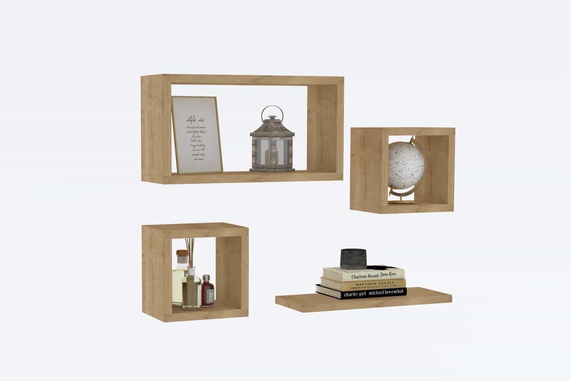 Babi - sapphire Eiche - Wandregal Set Babi - sapphire Eiche - Wandregal Set