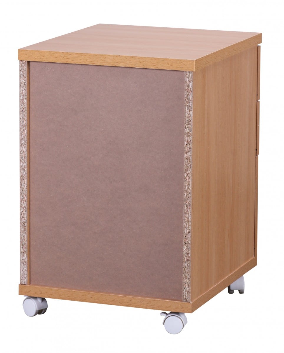 35997-WOHNLING-Rollcontainer-Buche-IW01-WL1-342-WL1-34_3 Rollcontainer OTTAWA 40 x 60 x 45 cm Unterschrank mit Rollen Buche