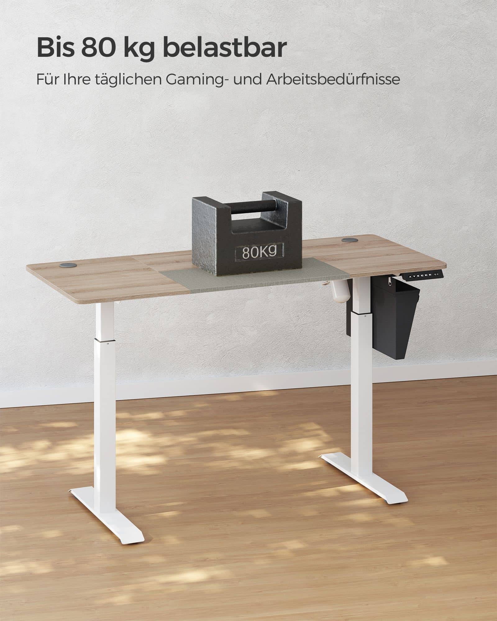 Höhenverstellbarer Schreibtisch mit 60 x 140 cm Platte-B34LSD016H01 Höhenverstellbarer Schreibtisch mit 60 x 140 cm Platte-B34LSD016H01