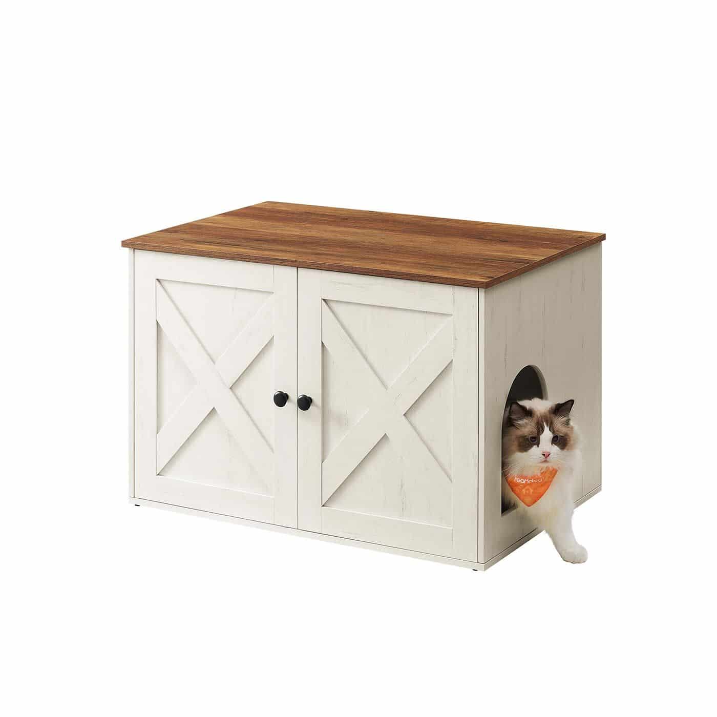 Katzenklo-Schrank mit Türen