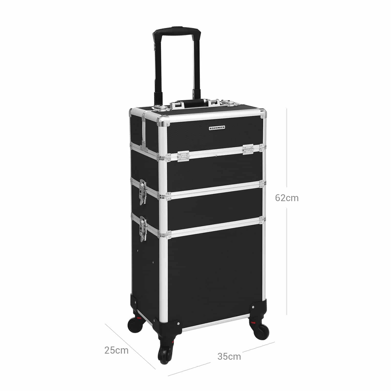 3-in-1 Kosmetik-Trolley Schwarz-JHZ01B 3-in-1 Kosmetik-Trolley Schwarz-JHZ01B