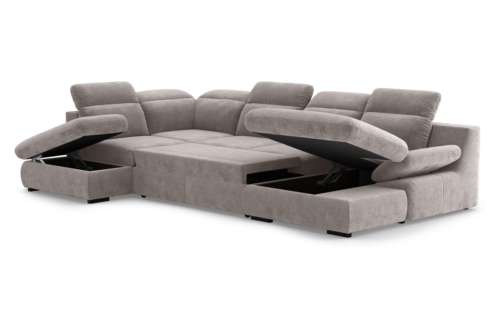 Lorena Wohnlandschaft mit Schlaffunktion und Bettkasten - Cotta Lorena Wohnlandschaft mit Schlaffunktion und Bettkasten - Cotta