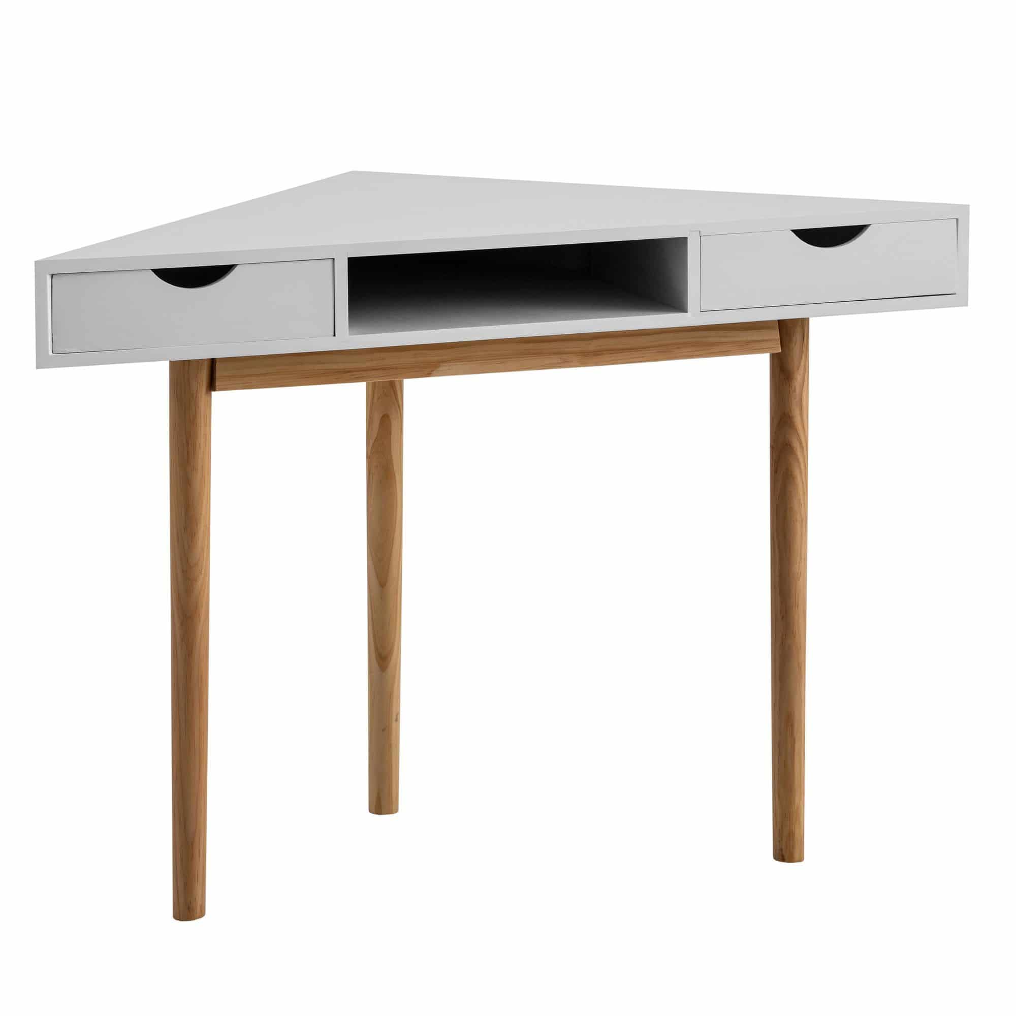 Eckschreibtisch 80x80x78 cm Weiß Schreibtisch mit Schubladen Eckschreibtisch 80x80x78 cm Weiß Schreibtisch mit Schubladen