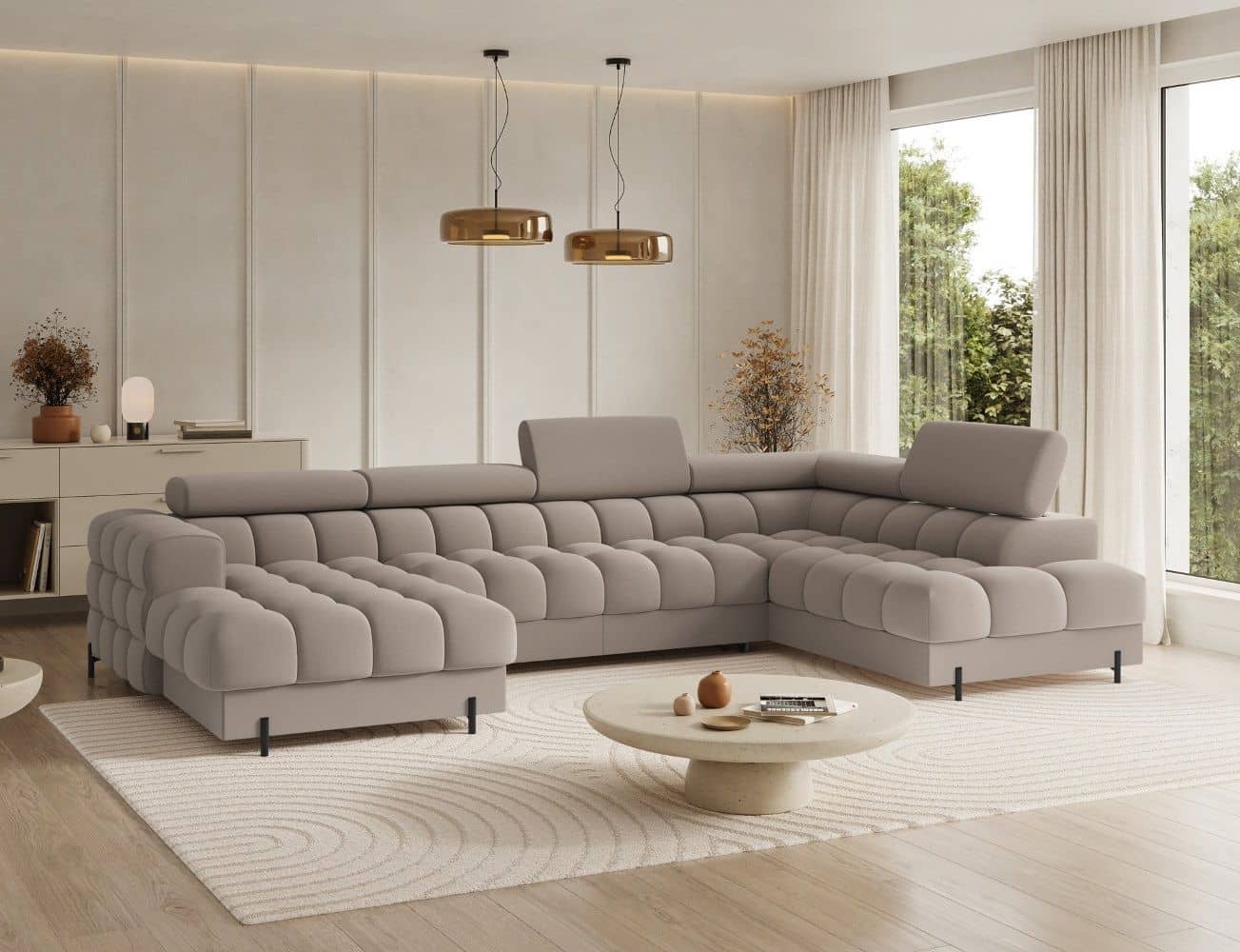 Wohnlandschaft Feraria Sola mit Schlaffunktion von Eltap Wohnlandschaft Feraria Sola mit Schlaffunktion von Eltap