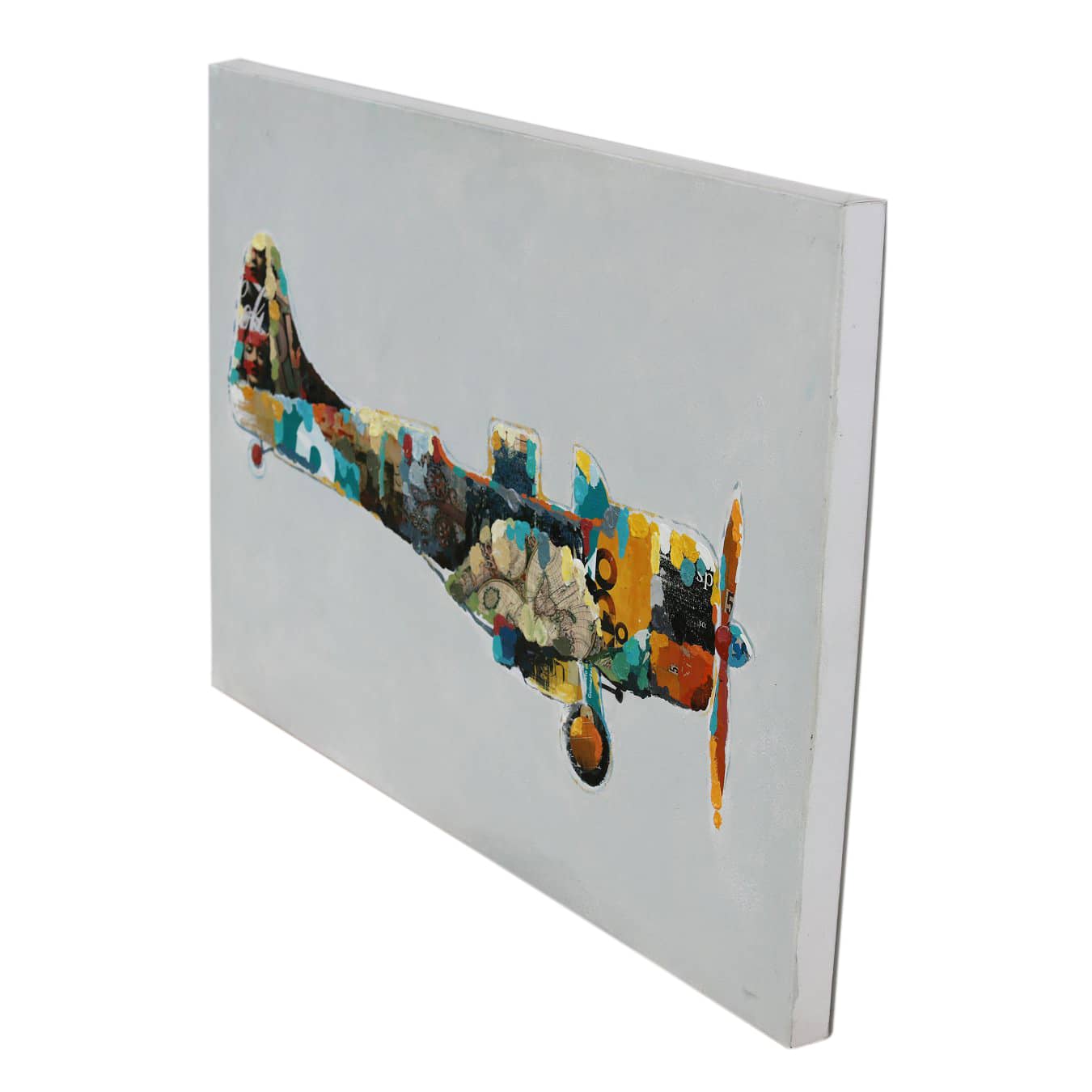 Öl-Wandbild Flugzeug 60cm x 90cm Öl-Wandbild Flugzeug 60cm x 90cm