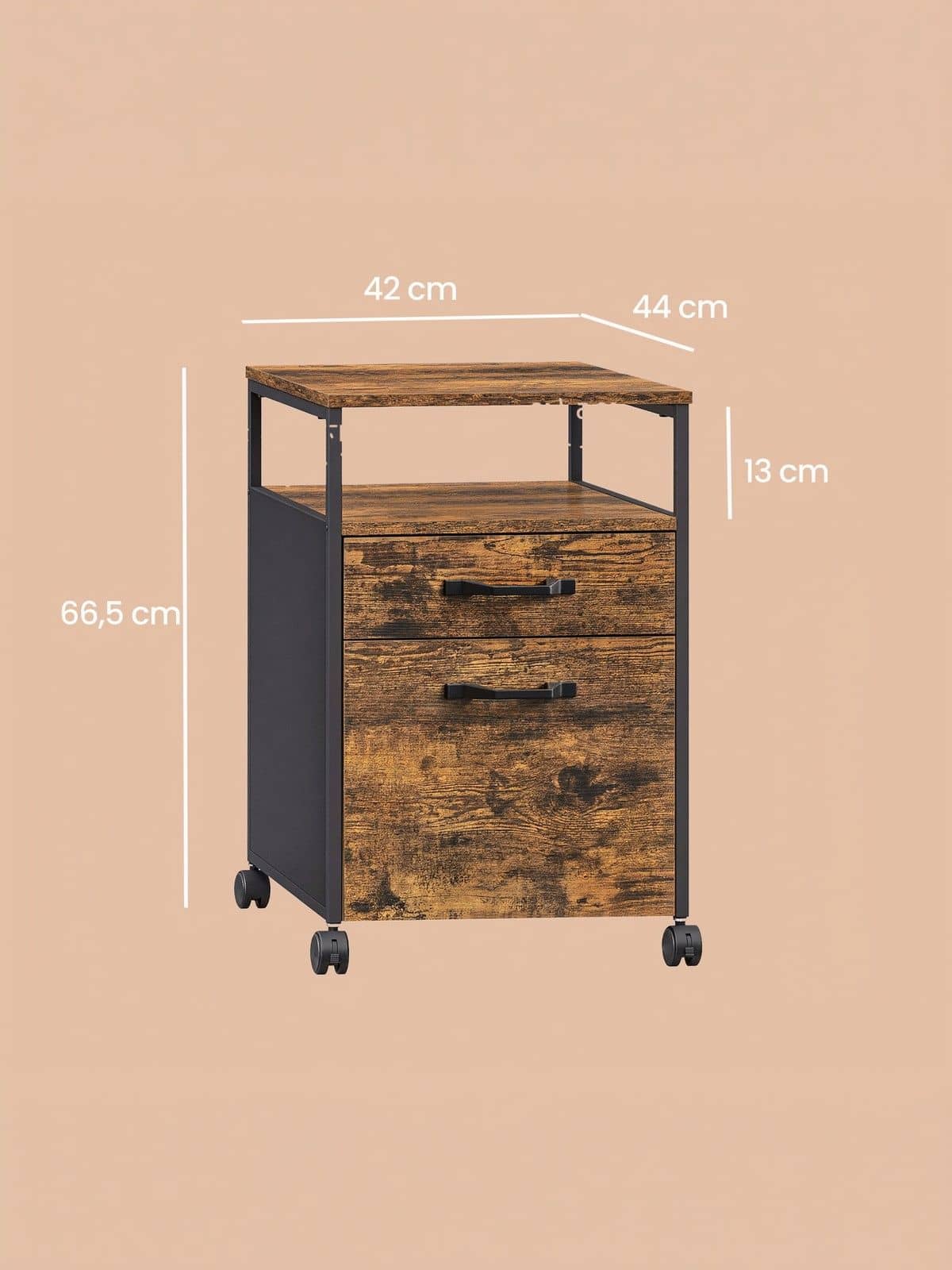 Aktenschrank mit 2 Schubladen