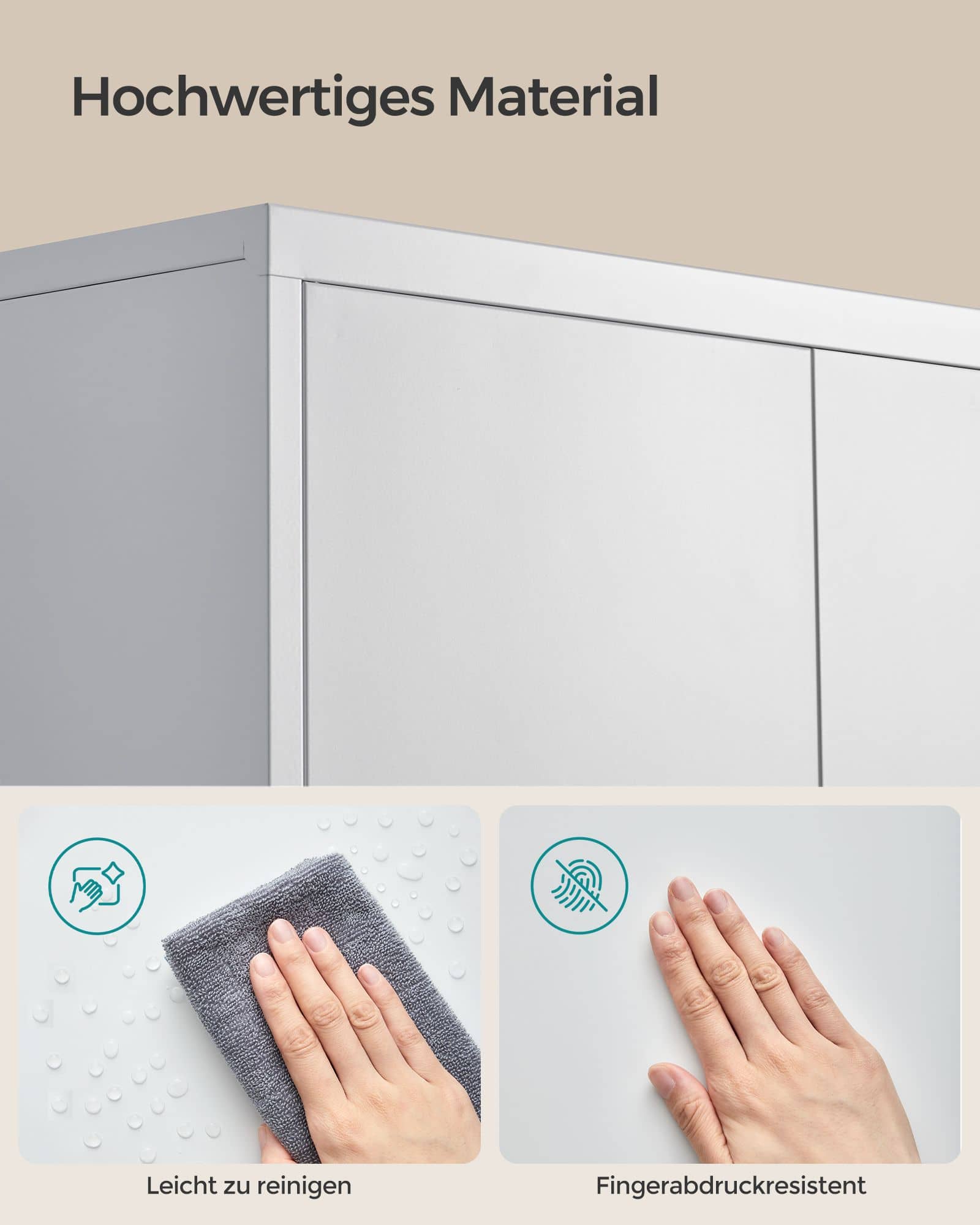 Aktenschrank mit Doppeltüren und 5 Ebenen Aktenschrank mit Doppeltüren und 5 Ebenen