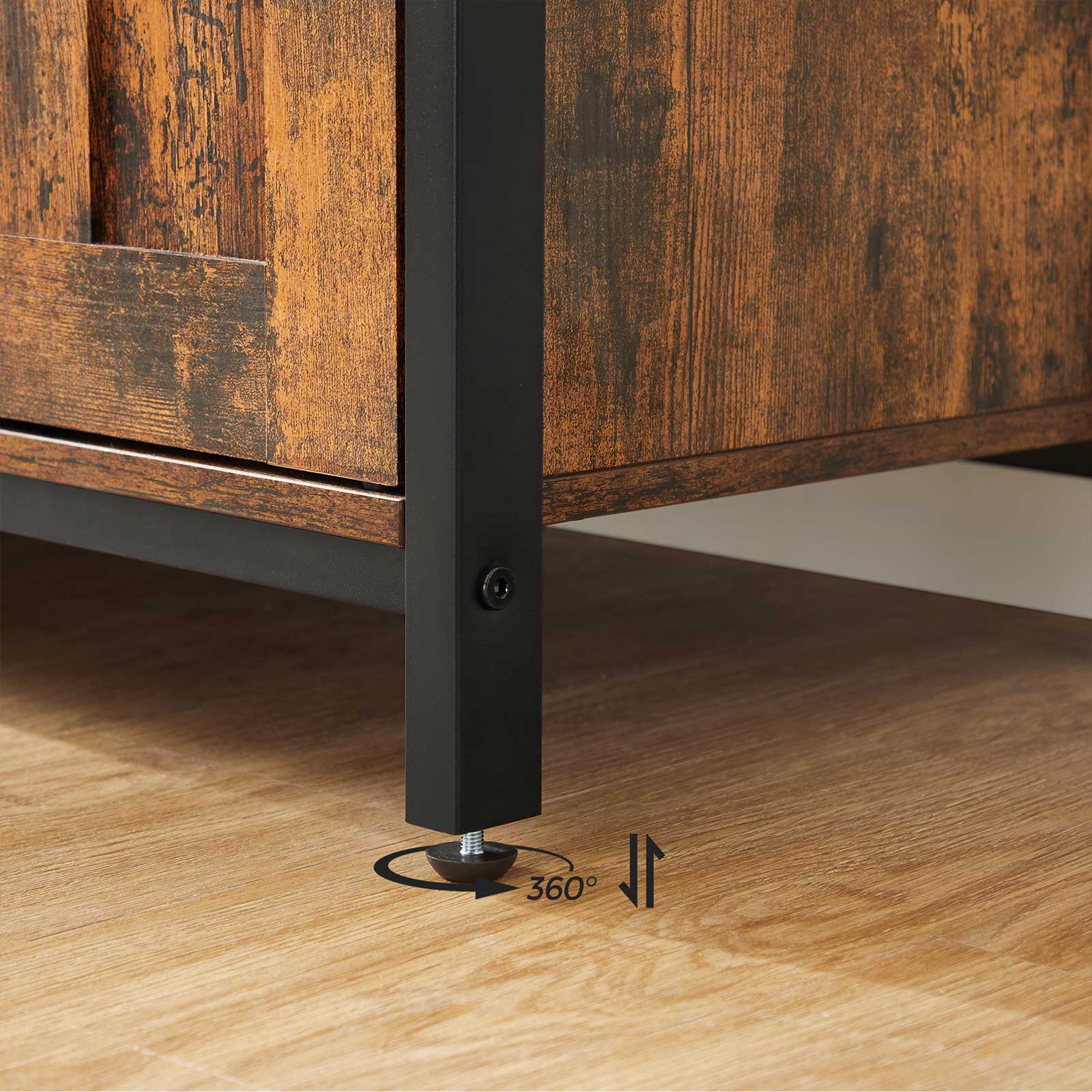 LSC094B01-5szdpMKvUhVUsb Sideboard vintagebraun-schwarz