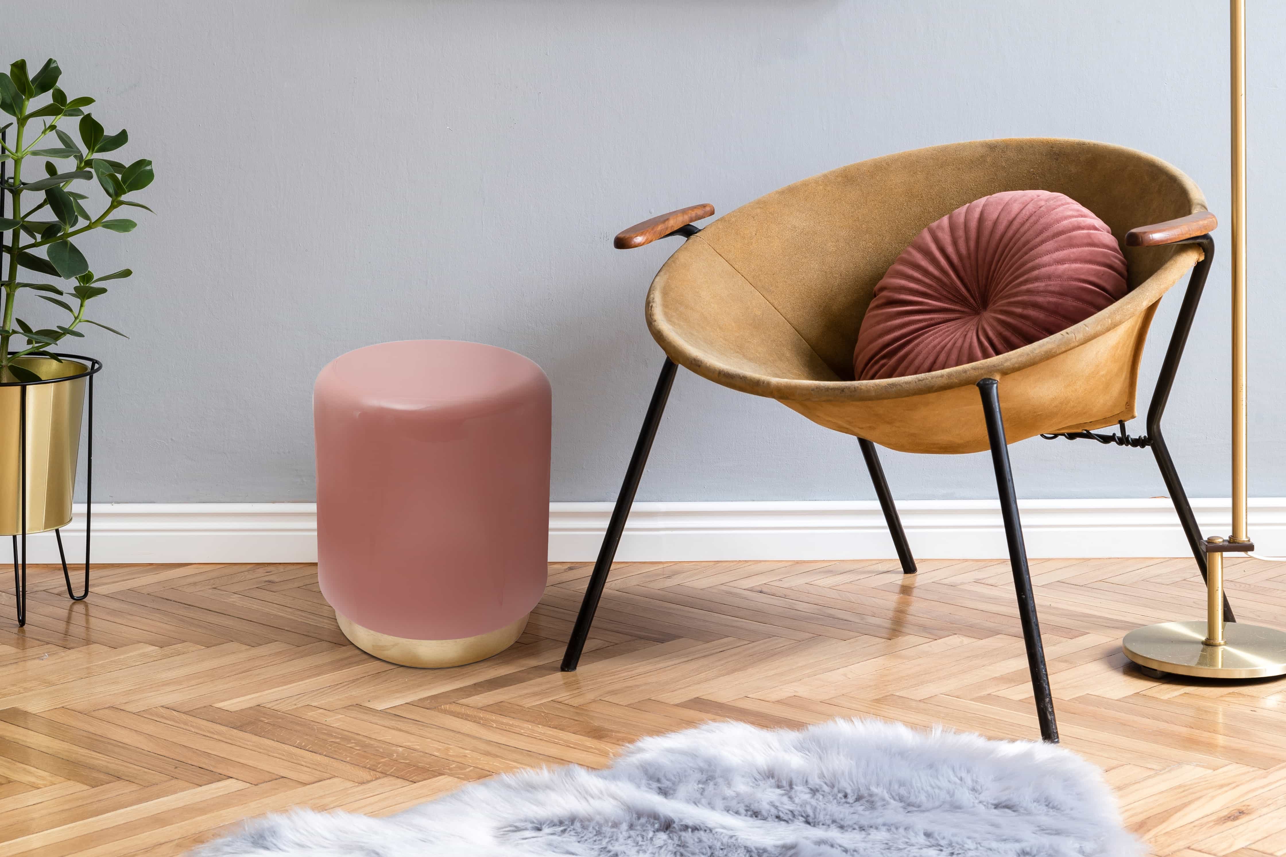 Beistelltisch Art Deco 375 Taupe Beistelltisch Art Deco 375 Taupe