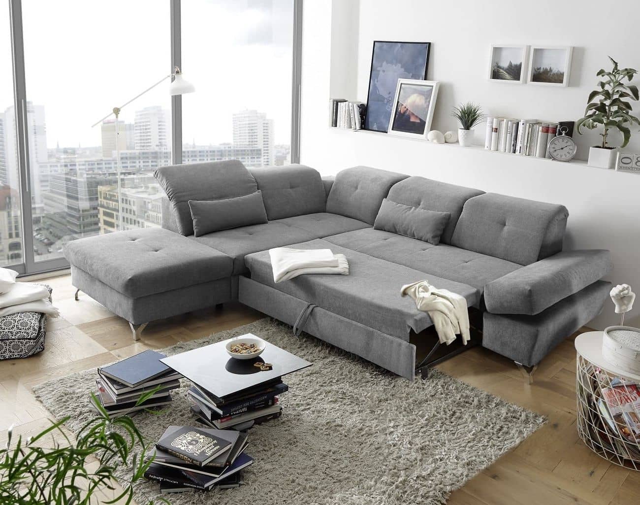 Sofaecke mit Schlaffunktion Melfi – Schlamm - ED Exciting Sofaecke mit Schlaffunktion Melfi – Schlamm - ED Exciting