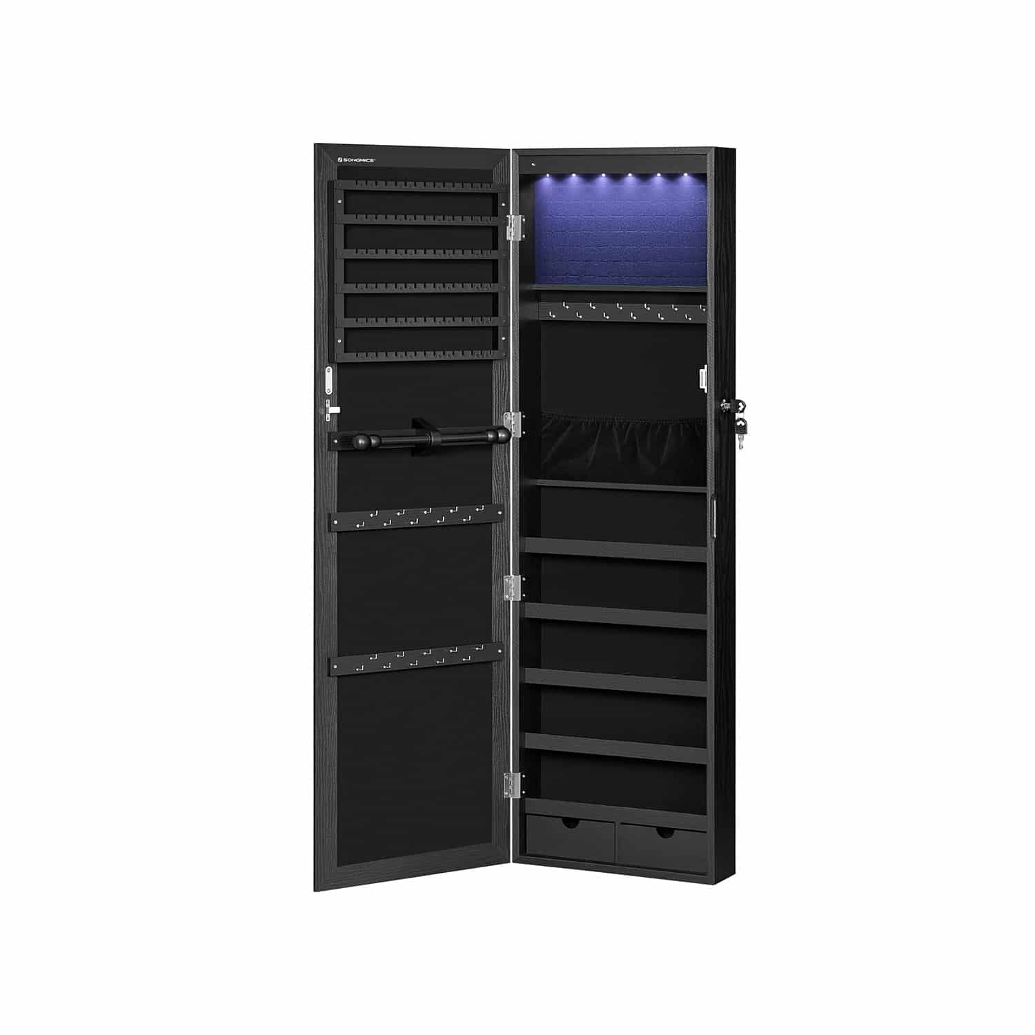 Schmuckschrank mit Spiegel hängend Schmuckschrank mit Spiegel hängend