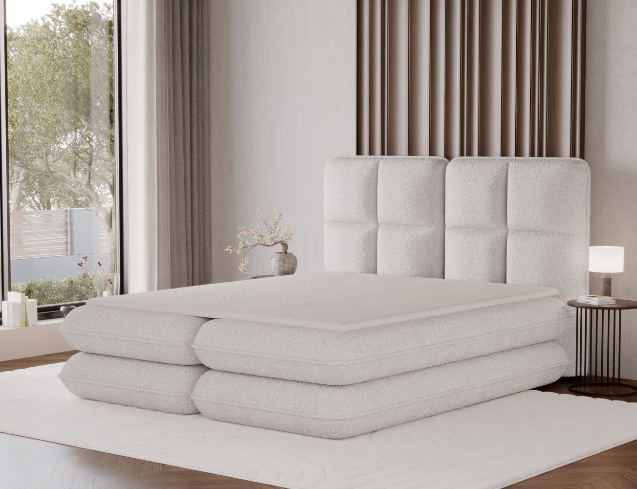 Boxspringbett Tonila von Eltap Royal Mikrofaser | Bettkasten | Topper Boxspringbett Tonila von Eltap Royal Mikrofaser | Bettkasten | Topper