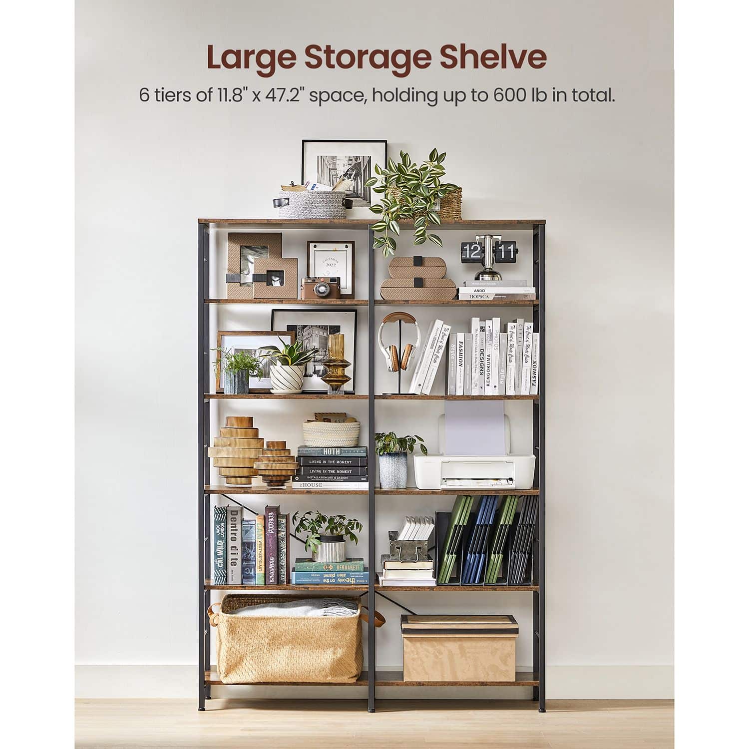 Bücherregal mit 6 Ebenen