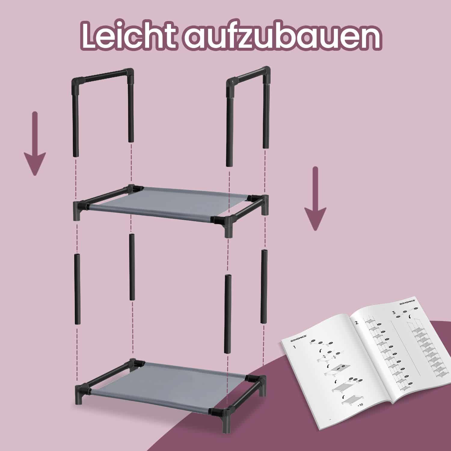 Schuhregal,10 Ebenen, Schuhablage