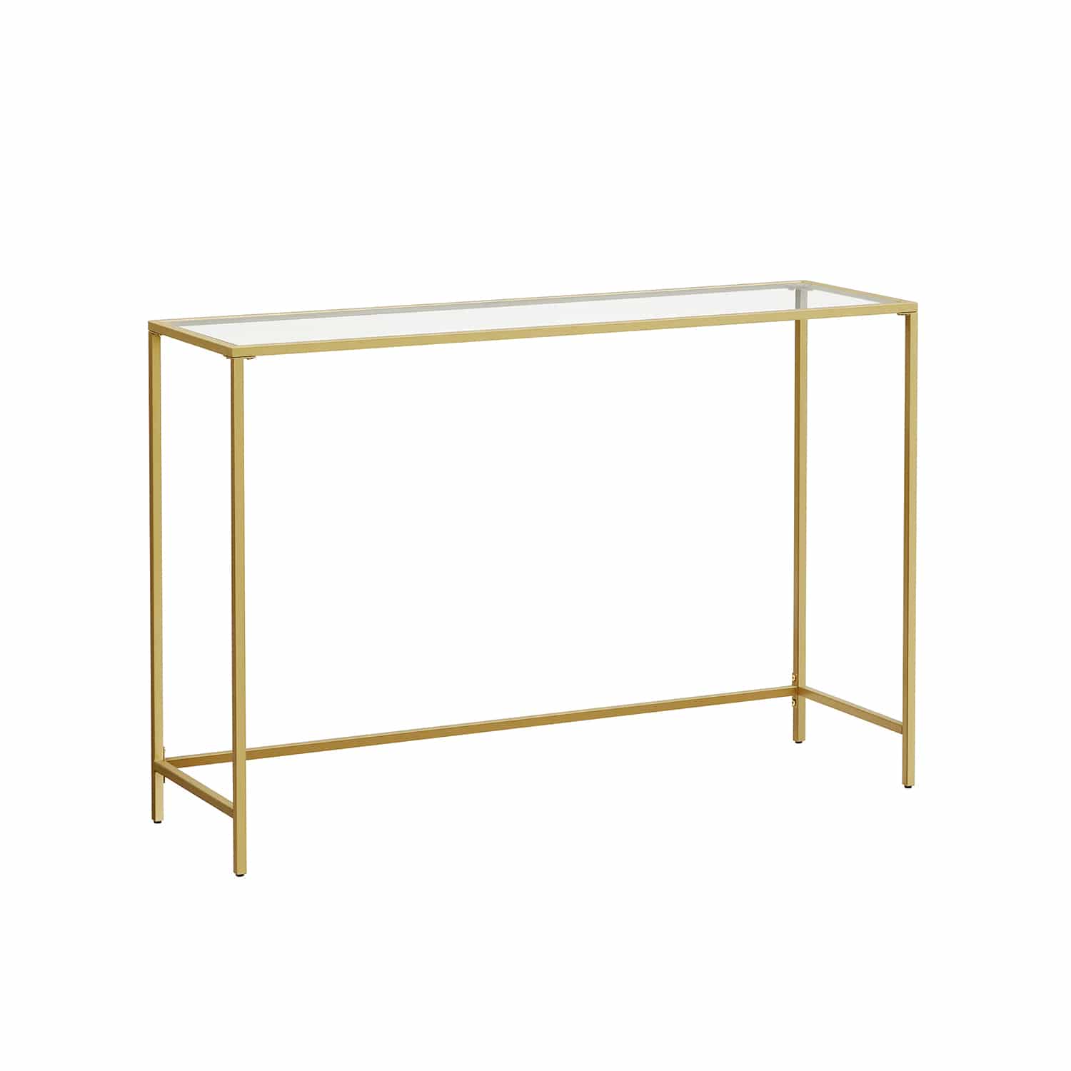 Konsolentisch moderner Sofatisch goldfarben-transparent-LGT036A01 Konsolentisch moderner Sofatisch goldfarben-transparent-LGT036A01