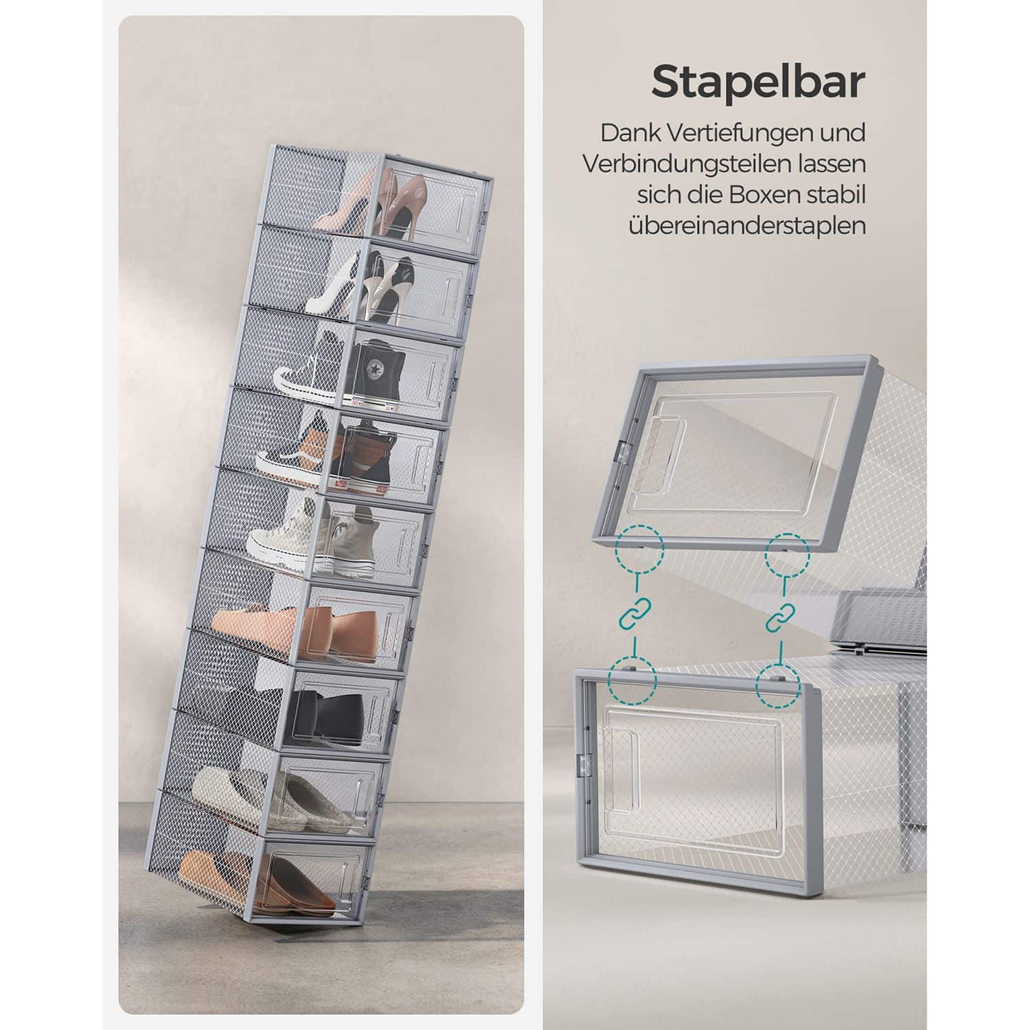 18er-Set Schuhboxen-B34LSP006G18 18er-Set Schuhboxen-B34LSP006G18