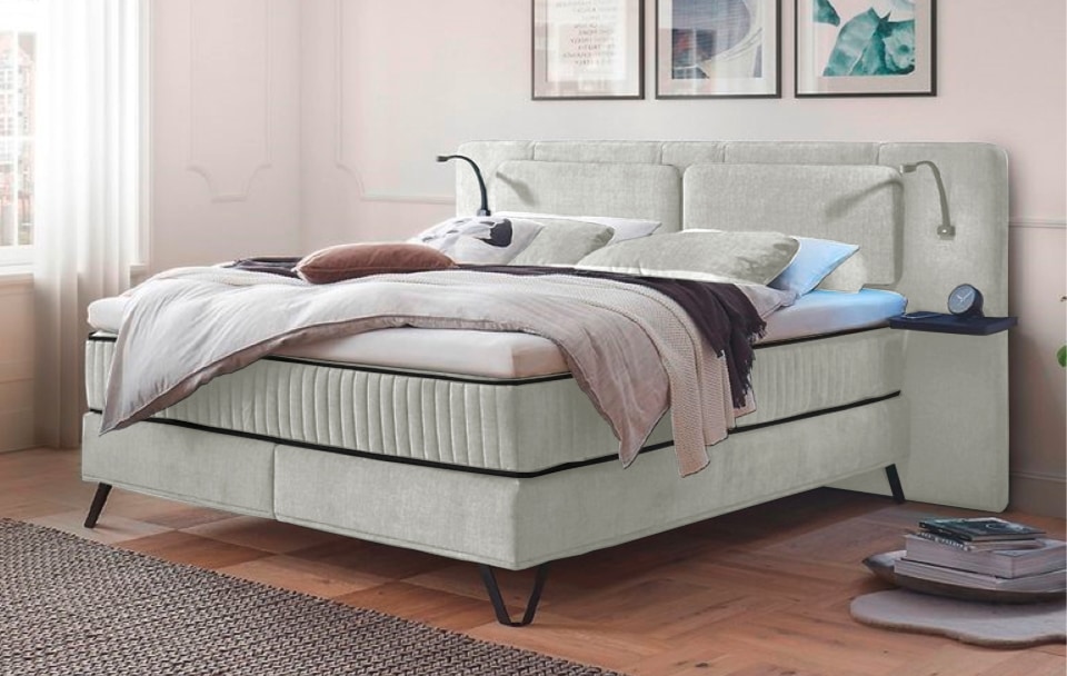 Milazzo-Anthology_0000_Silver Schlafgenuss in Silber: Das ED Exciting Design Boxspringbett Milazzo mit luxuriöser Anthology-Mikrofaser