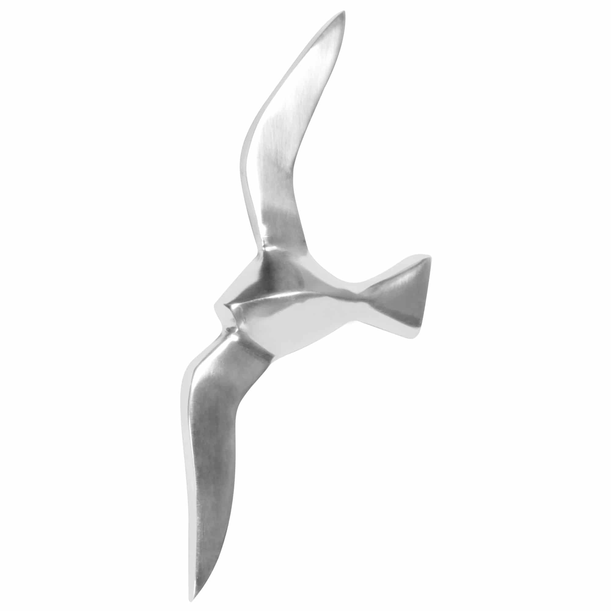 Wanddekoration Möwe S Aluminium poliert Dekofigur 30 cm Statue Skulptur klein Alu einzeln modern Maritim Wanddekoration Möwe S Aluminium poliert Dekofigur 30 cm Statue Skulptur klein Alu einzeln modern Maritim