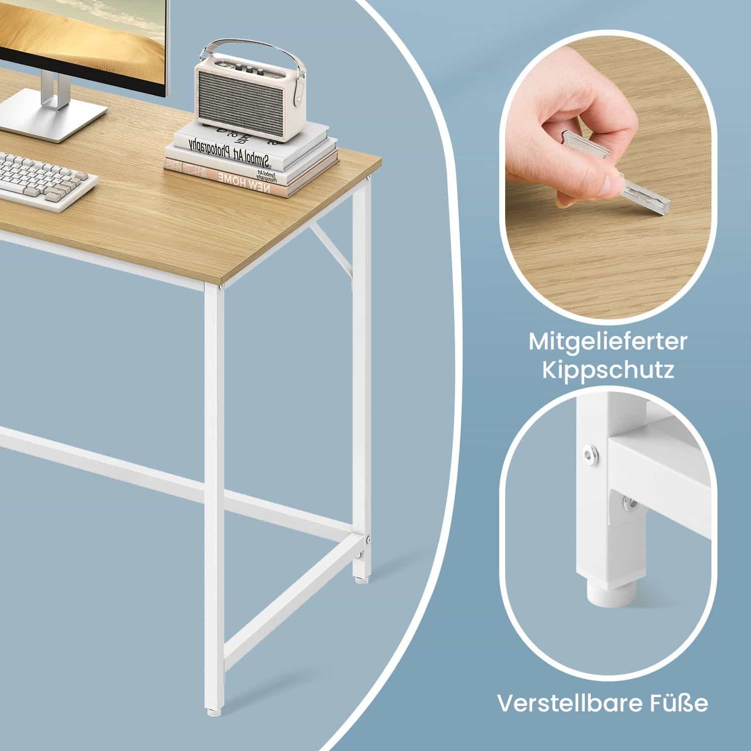 Schreibtisch, Kleiner Computertisch, Bürotisch Schreibtisch, Kleiner Computertisch, Bürotisch