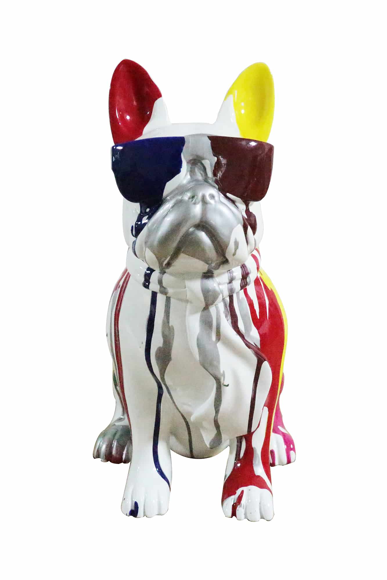 Skulptur Bulldog 125 Weiß Skulptur Bulldog 125 Weiß