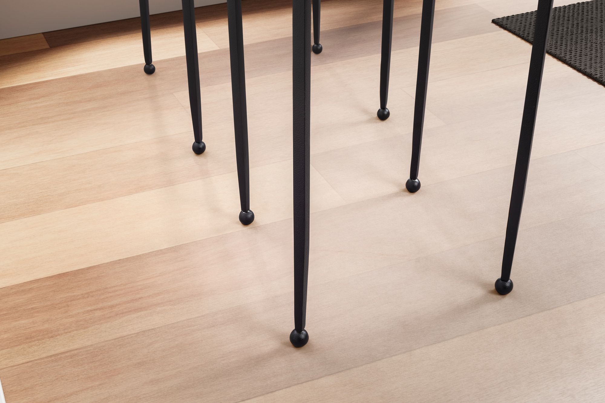 Beistelltisch 2er Set Blau Schwarz Design Satztisch Glas Metall Eckig