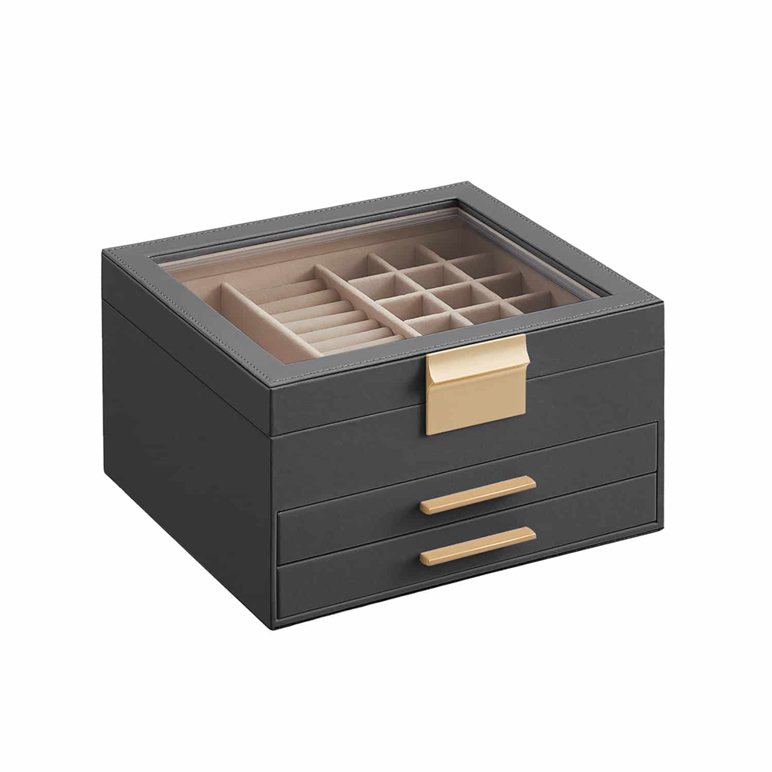 Schmuckbox mit 3 Ebenen-JBC239G02 Schmuckbox mit 3 Ebenen-JBC239G02