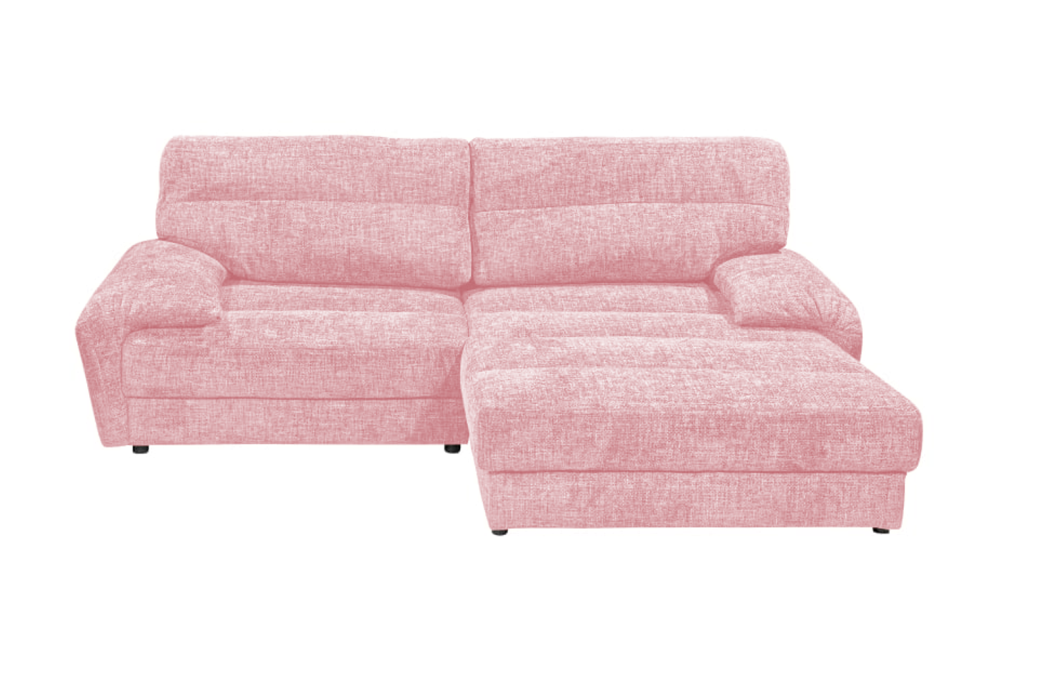 Sofa Princeton von Ed Exciting Design – Beidseitig montierbar, mit Nosagfederung und optionalem Hocker
