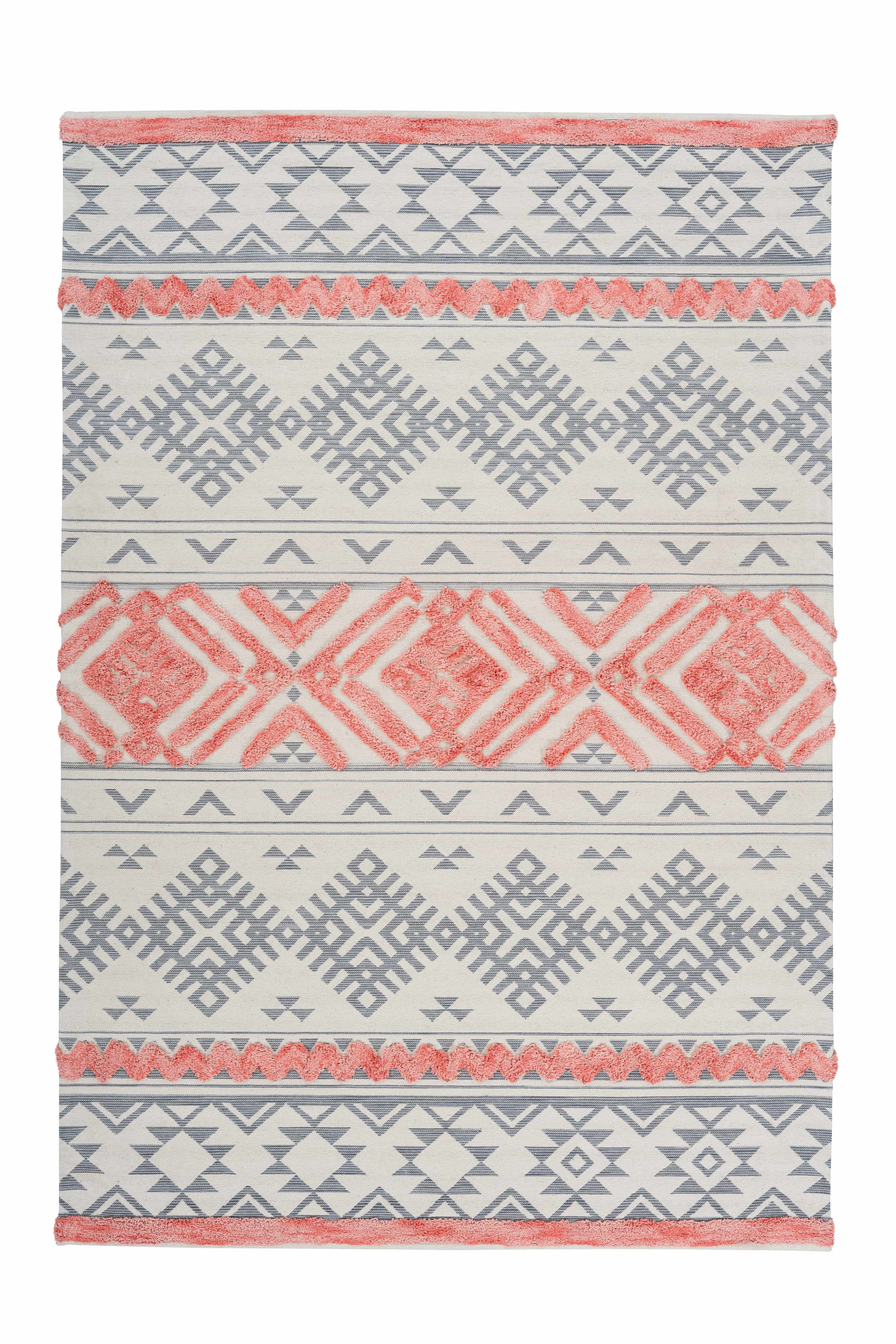 Ethnie 200 Grau / Apricot 80cm x 150cm Ethnie 200 Grau / Apricot 80cm x 150cm