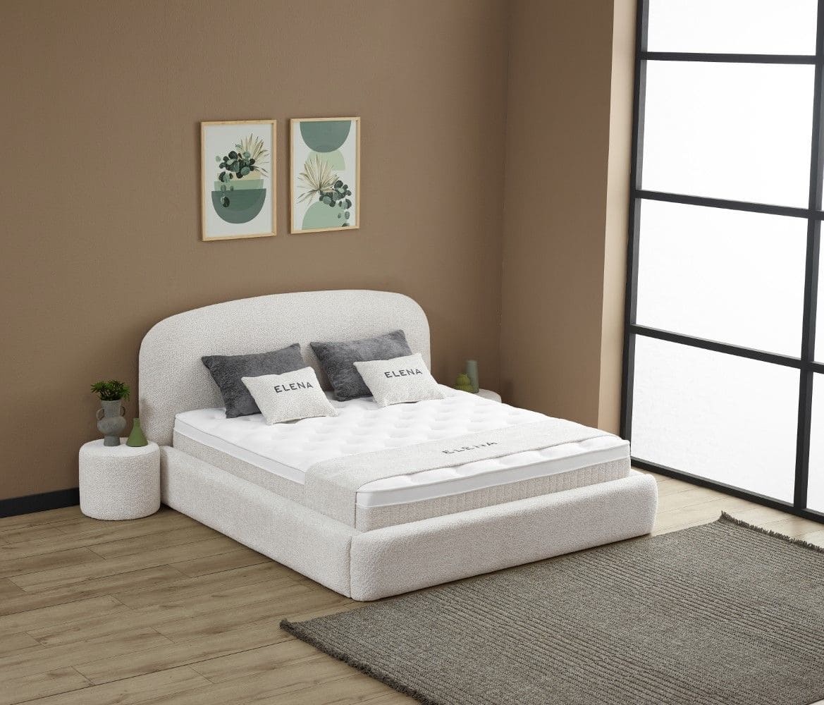 Boxspringbett Elena Creme mit Bettkasten – ABC Bedding Boxspringbett Elena Creme mit Bettkasten – ABC Bedding