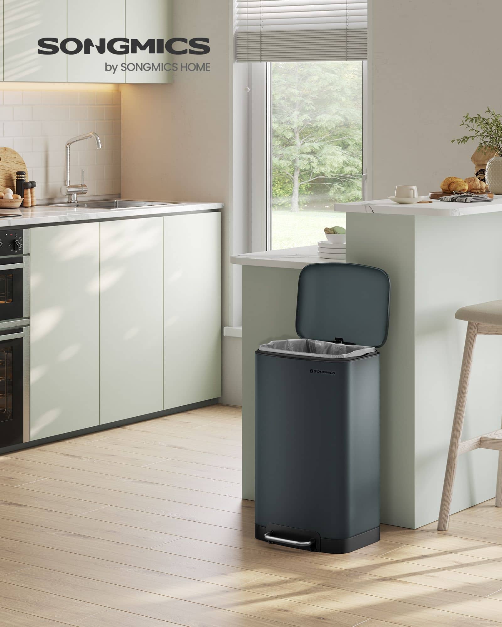 Mülleimer 30 Liter rauchgrau-LTB01GS Mülleimer 30 Liter rauchgrau-LTB01GS