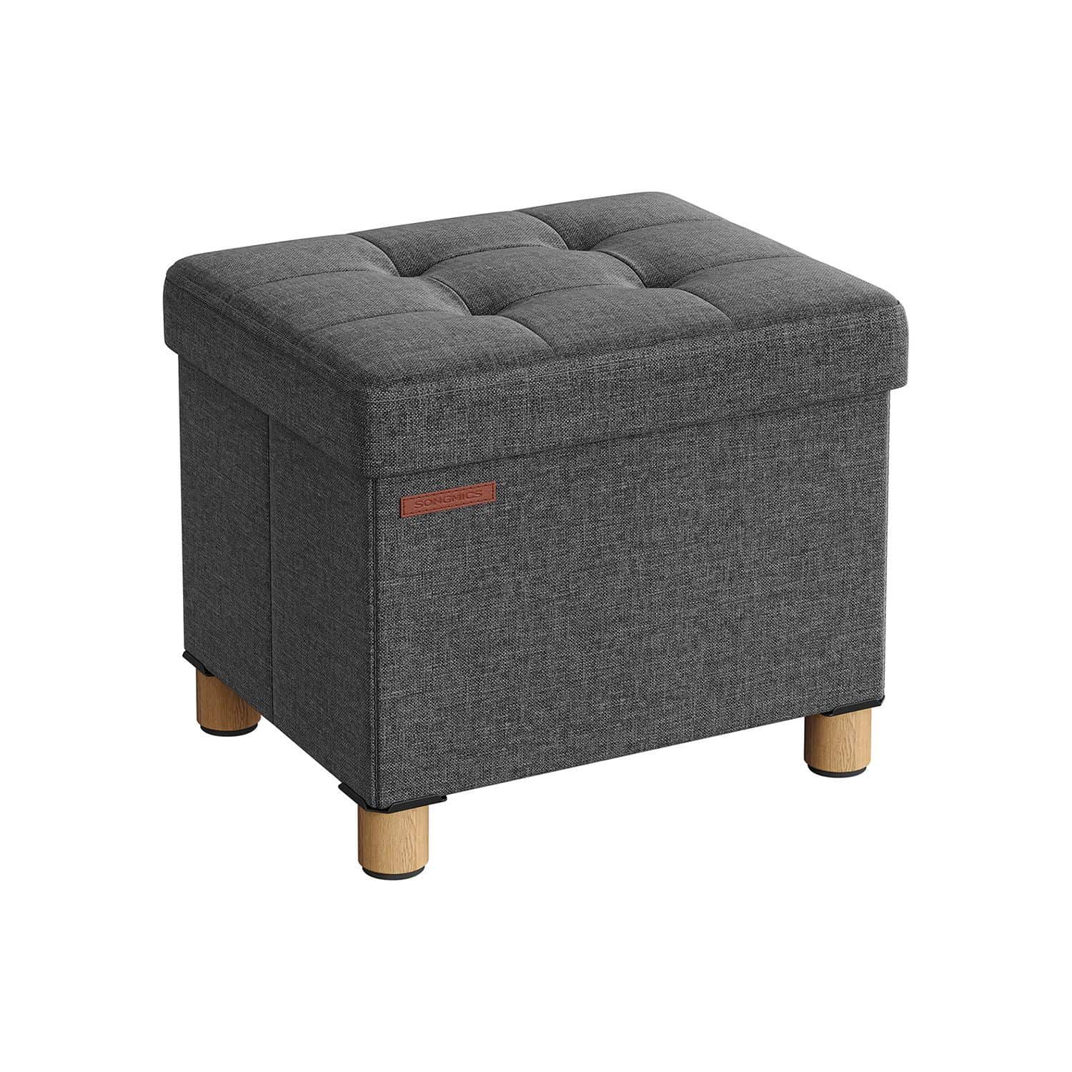 Sitzbank klappbar 32 x 40 x 33,5 cm mit Stauraum dunkelgrau Sitzbank klappbar 32 x 40 x 33,5 cm mit Stauraum dunkelgrau
