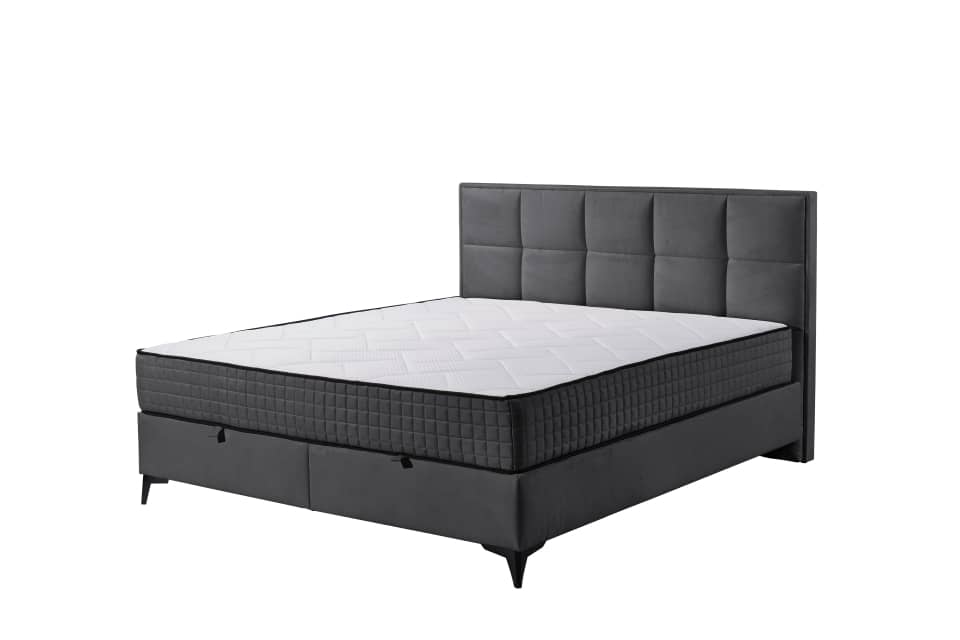 Boxspringbett Monroe A Anthrazit |Bettkasten|Duo-Matratze (Härtegrad H3/H4) von ED Exciting Design – Erhältlich in 160x200 cm Boxspringbett Monroe A Anthrazit |Bettkasten|Duo-Matratze (Härtegrad H3/H4) von ED Exciting Design – Erhältlich in 160x200 cm