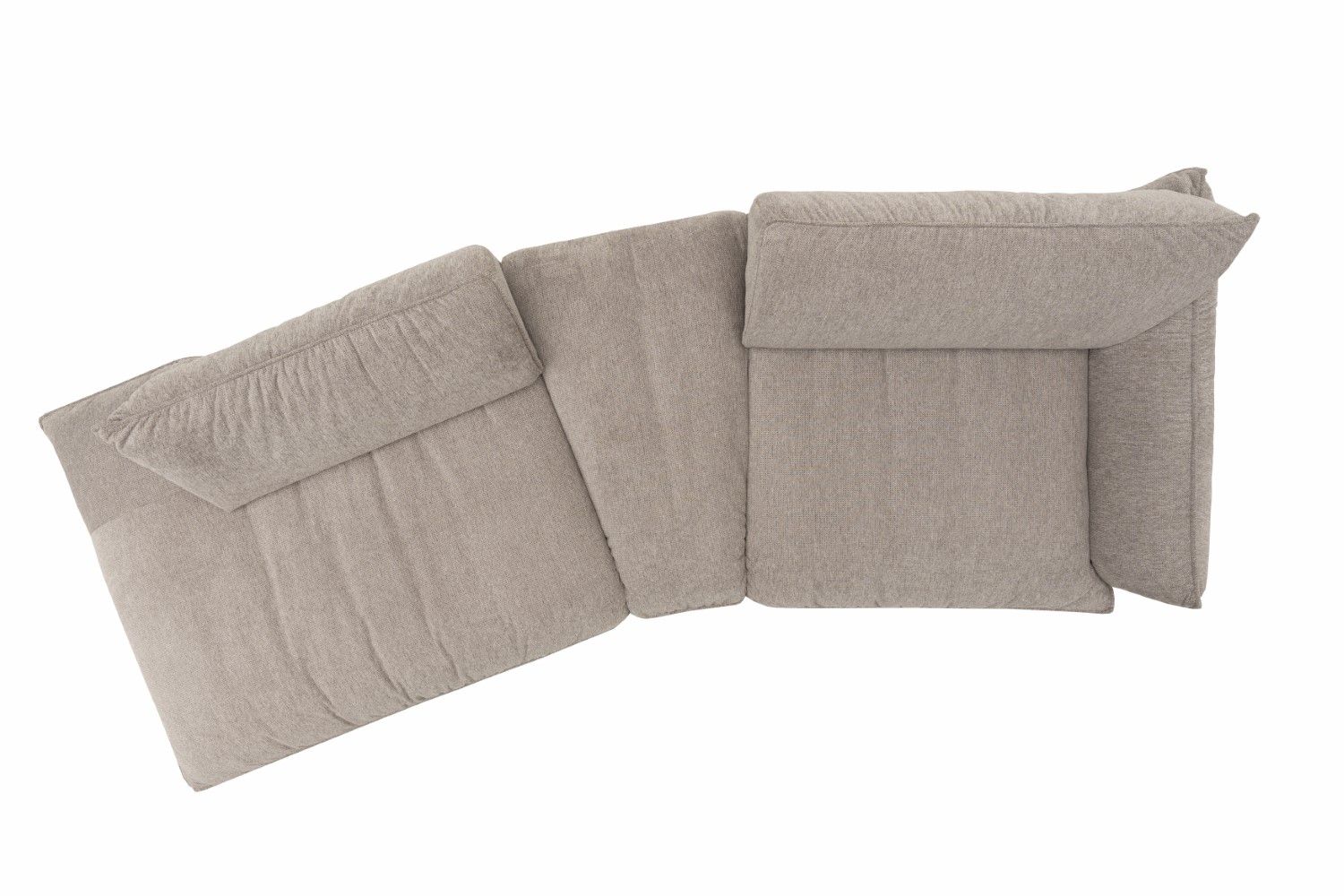 Bigsofa Fluffy im Chenille-Stoff mit Sitztiefenverstellung - designwerk