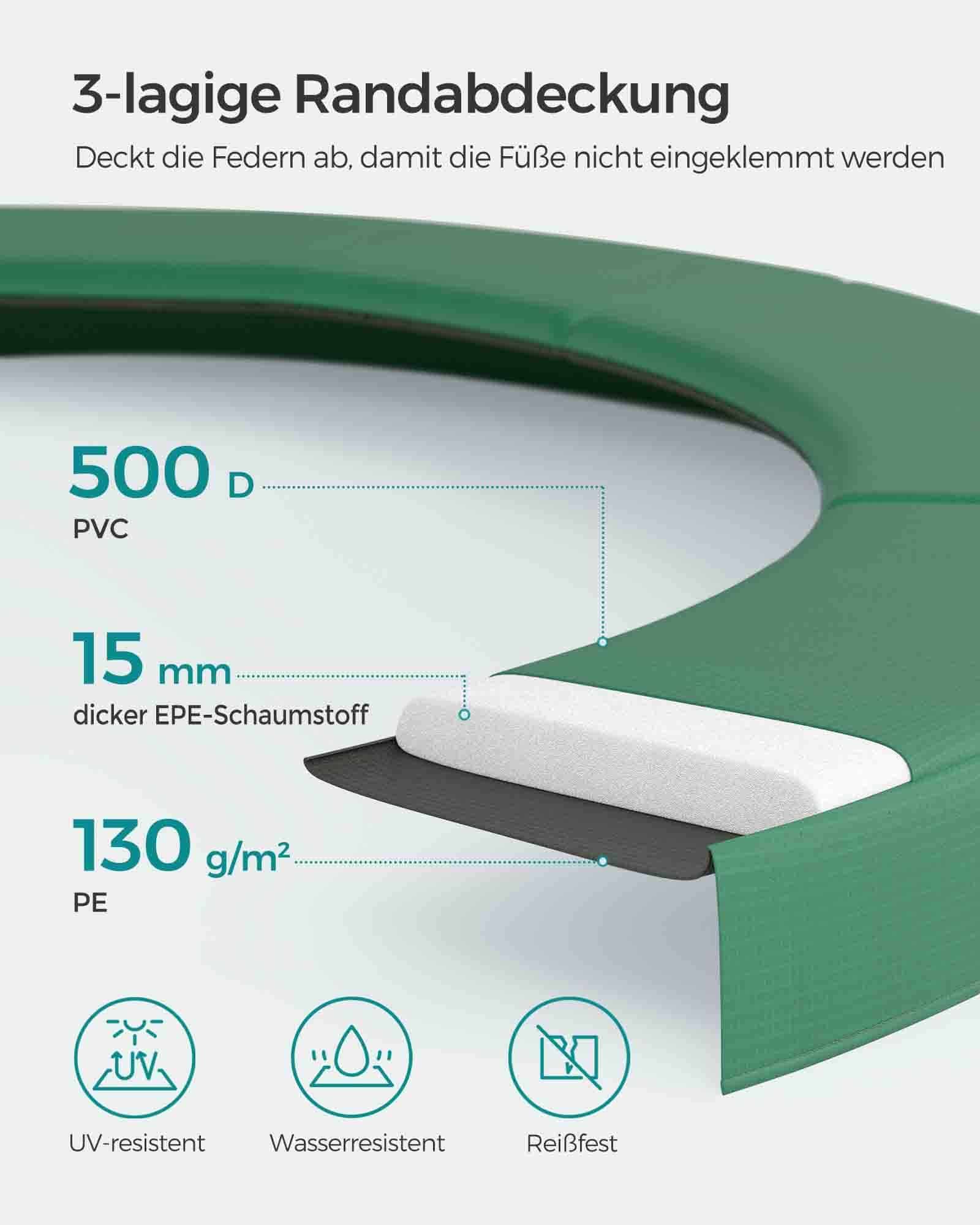 Gartentrampolin Ø 427 cm mit Sicherheitsnetz-STR141C01 Gartentrampolin Ø 427 cm mit Sicherheitsnetz-STR141C01