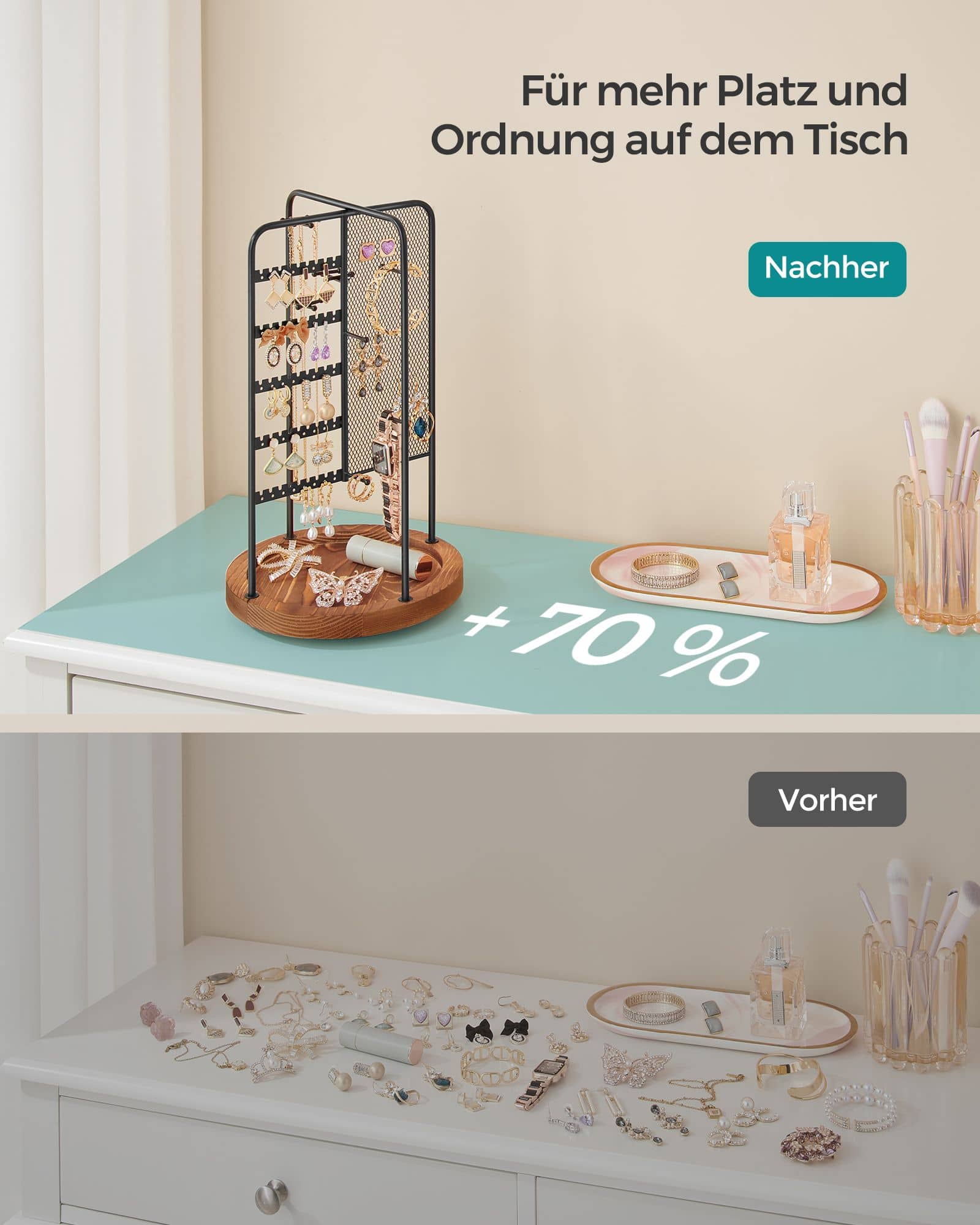 Schmuckständer für Halsketten Geschenkidee schwarz Schmuckständer für Halsketten Geschenkidee schwarz