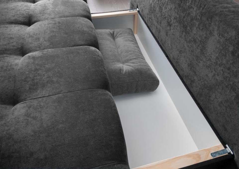 Benformato_Verzino_2FBK_3609_RK9751-2 Anthrazit Eleganz: Benformato Verzino 2er Einzelsofa mit praktischer Schlaffunktion