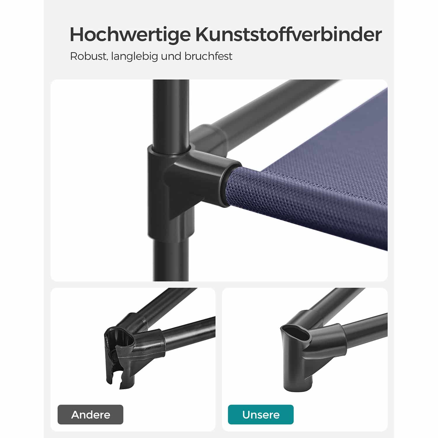 Stoffschrank mit Kleiderstange und Metallrahmen-LSF003I02 Stoffschrank mit Kleiderstange und Metallrahmen-LSF003I02