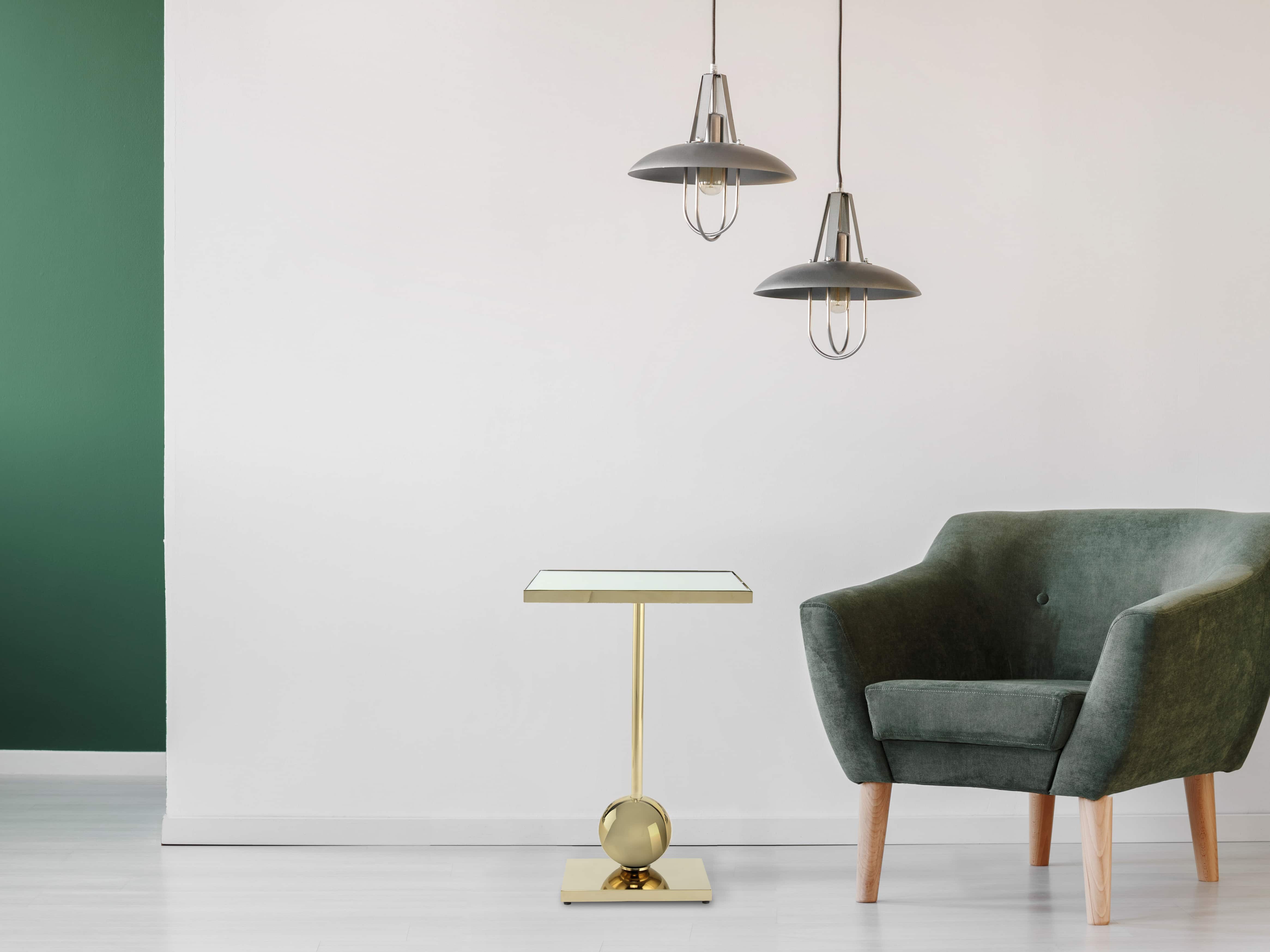 Beistelltisch Leva 125 Silber Beistelltisch Leva 125 Silber