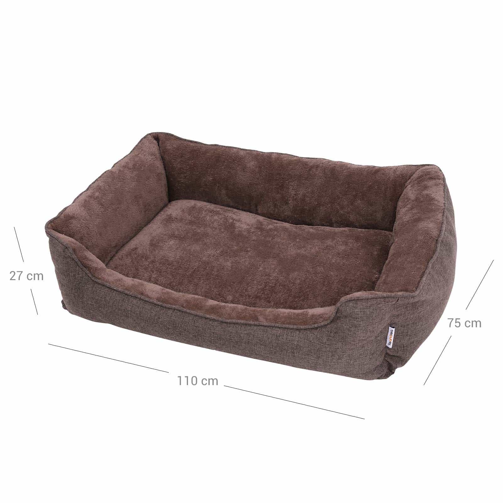 Waschbares Hundebett 110 cm Braun-PGW12CC Waschbares Hundebett 110 cm Braun-PGW12CC