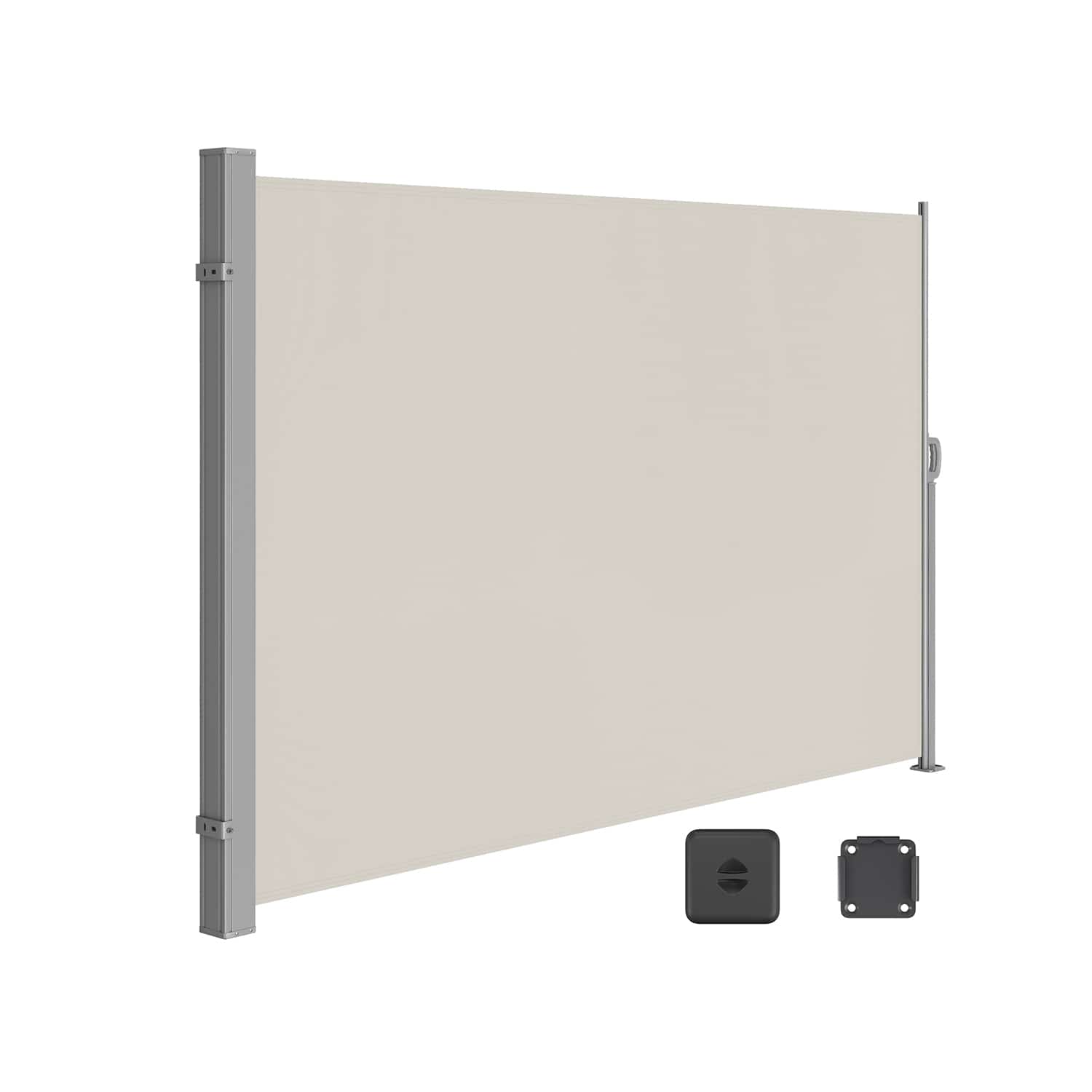 Seitenmarkise 180 x 350 cm Taupe