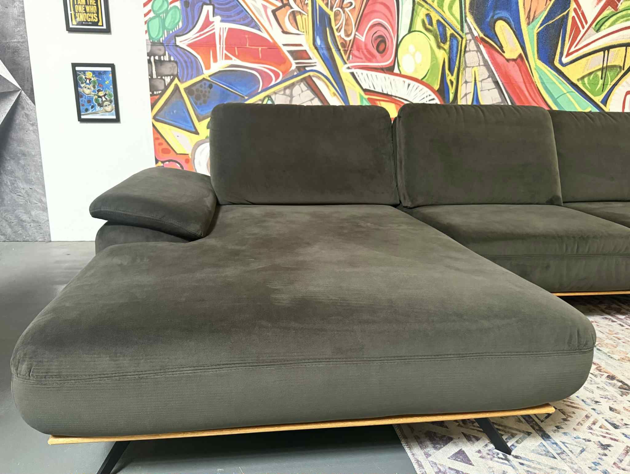 Sofa Saturn Salsa Olive – Zehdenick mit Sitztiefenverstellung