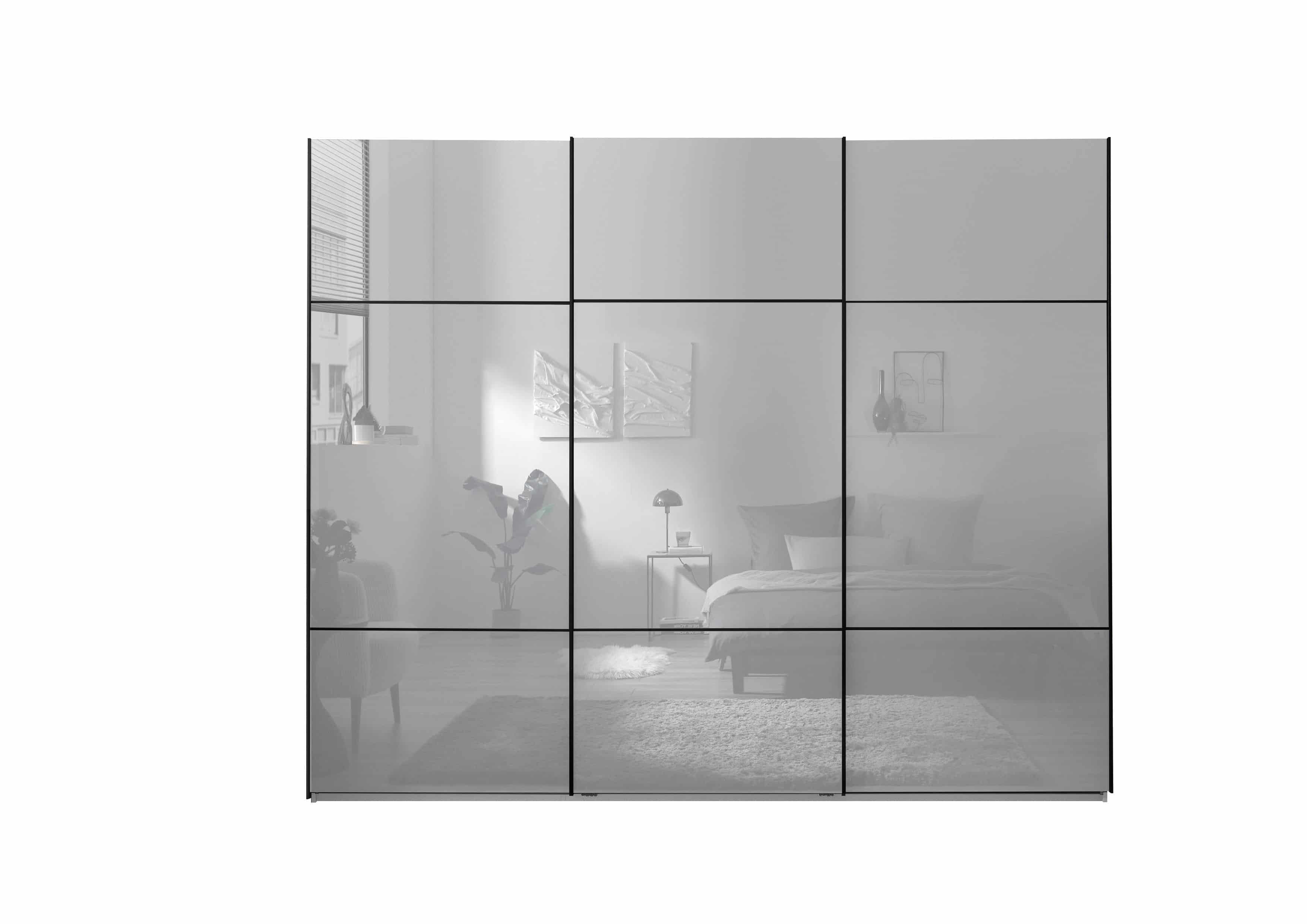 Kleiderschrank Minda mit Glastüren weiß - viel Stauraum & edles Design für Ihr Schlafzimmer Kleiderschrank Minda mit Glastüren weiß - viel Stauraum & edles Design für Ihr Schlafzimmer