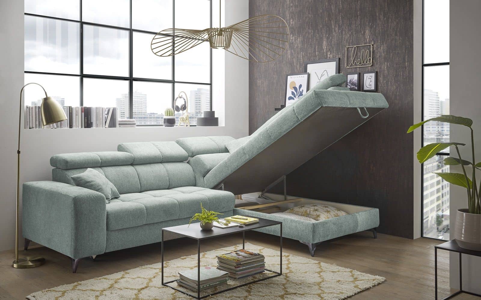 Ecksofa mit elektronischer Wallaway-Funktion - Sydney Ecksofa mit elektronischer Wallaway-Funktion - Sydney