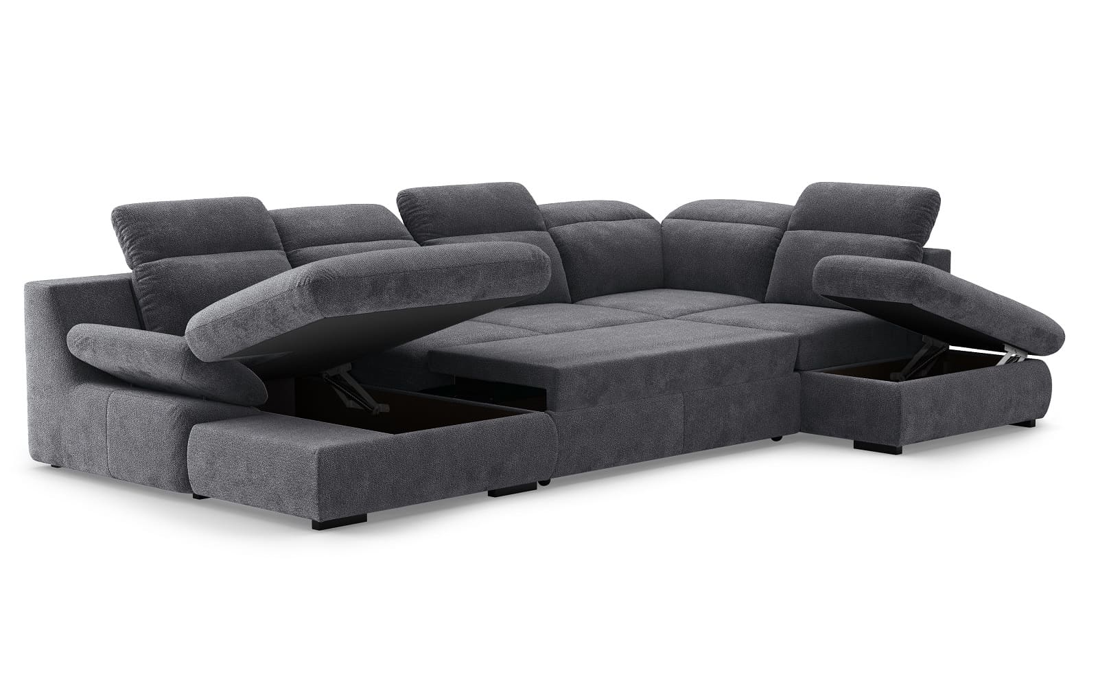 Lorena Wohnlandschaft mit Schlaffunktion und Bettkasten - Cotta Lorena Wohnlandschaft mit Schlaffunktion und Bettkasten - Cotta
