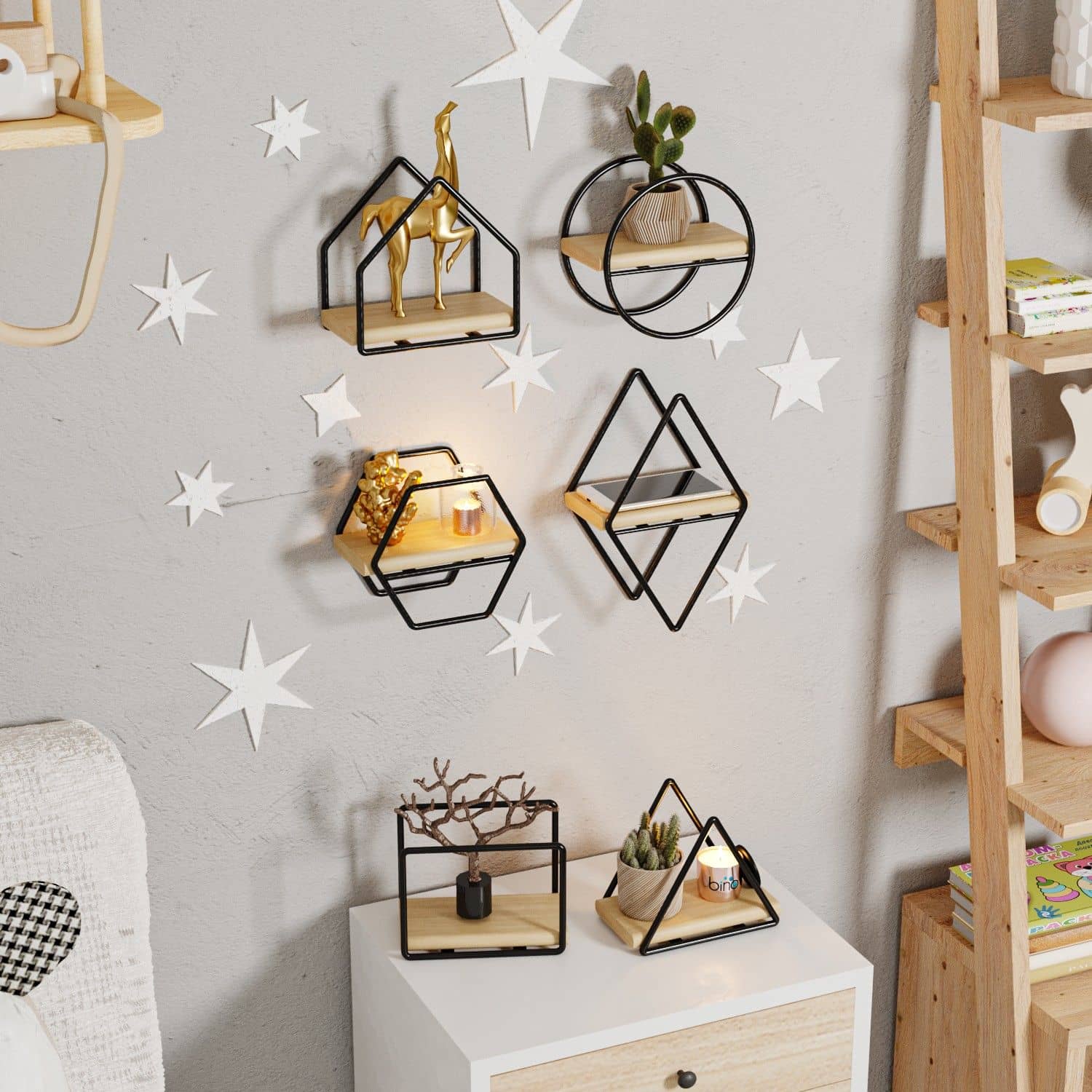 Raflar - 6er Set Wandregal Raflar - 6er Set Wandregal