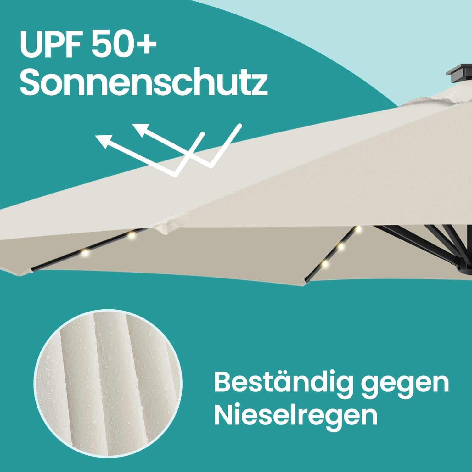 Sonnenschirm, Ampelschirm, 300 cm Sonnenschirm, Ampelschirm, 300 cm