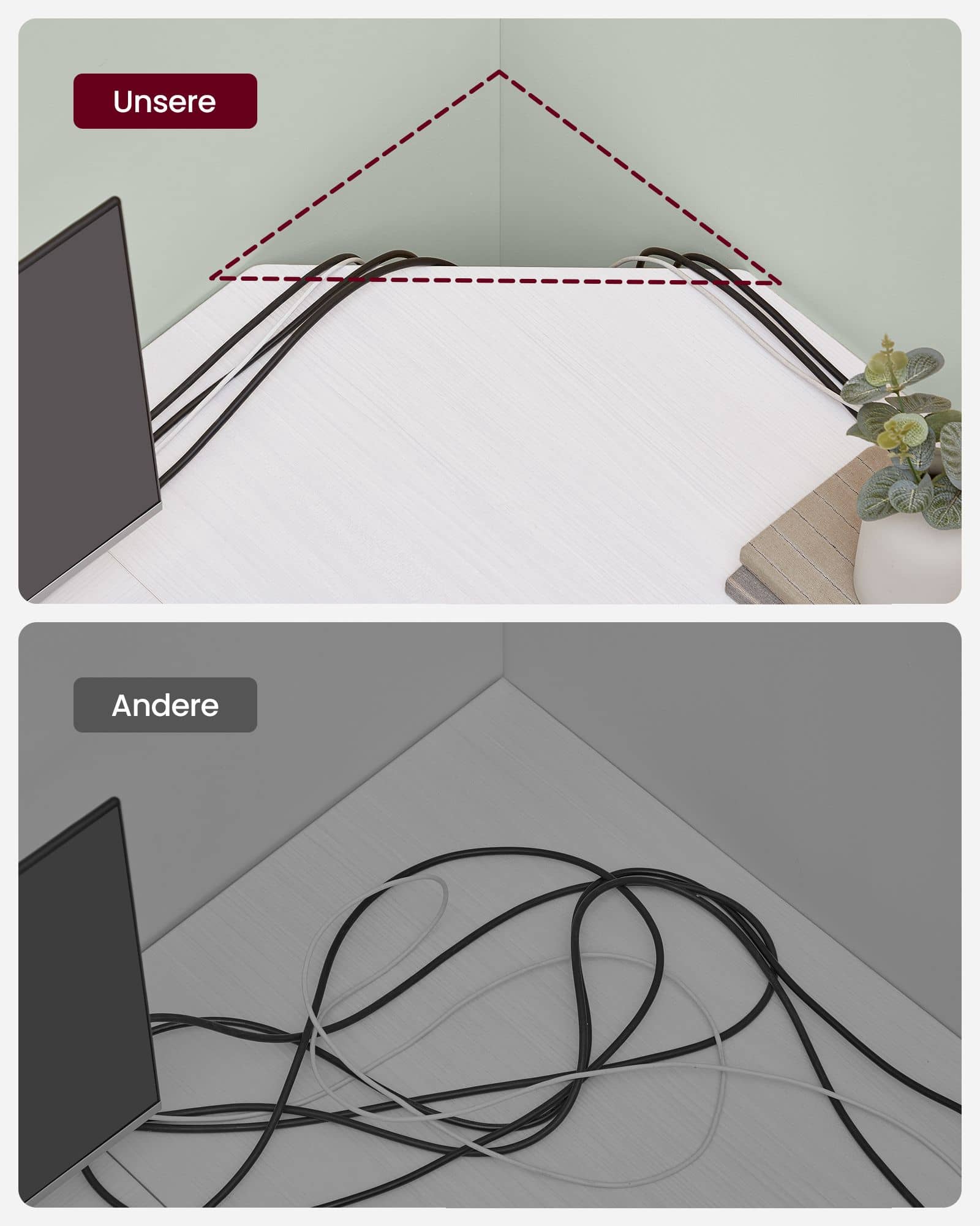 L-förmiger Computertisch einfacher Aufbau ahornweiß-LWD072W44 L-förmiger Computertisch einfacher Aufbau ahornweiß-LWD072W44