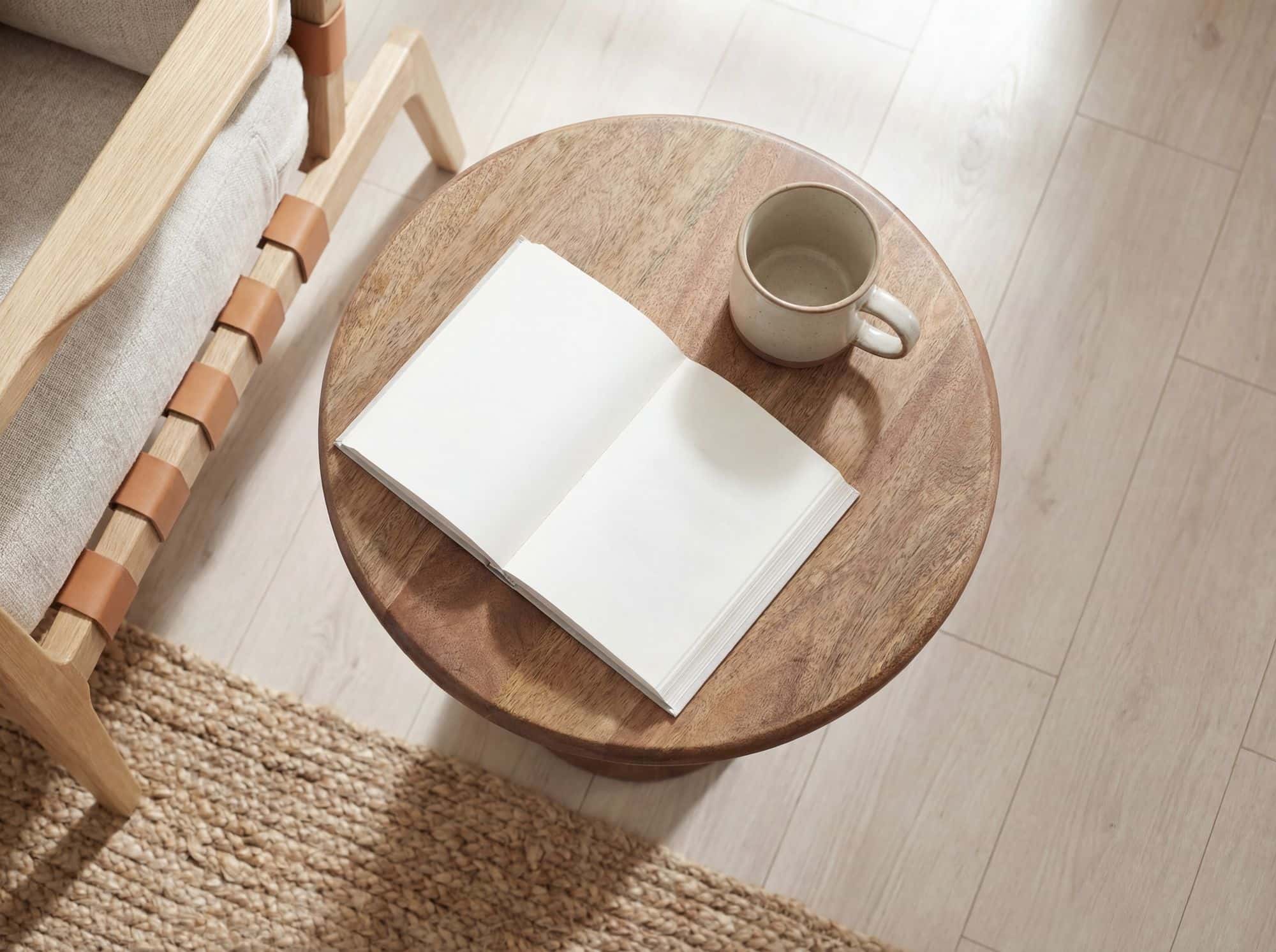 Beistelltisch Mango Massivholz Braun 35cm - Design Anstelltisch Holz - Runder Wohnzimmertisch Massiv - Loungetisch Couchtisch Natur Handmade Beistelltisch Mango Massivholz Braun 35cm - Design Anstelltisch Holz - Runder Wohnzimmertisch Massiv - Loungetisch Couchtisch Natur Handmade